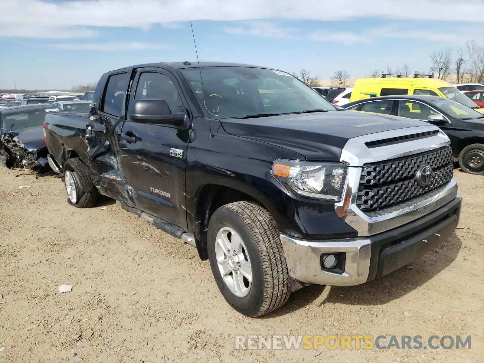 1 Photograph of a damaged car 5TFUW5F11KX794286 TOYOTA TUNDRA 2019