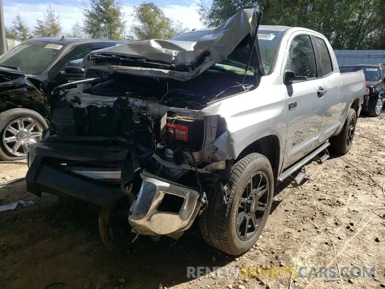 2 Photograph of a damaged car 5TFUW5F12KX778873 TOYOTA TUNDRA 2019