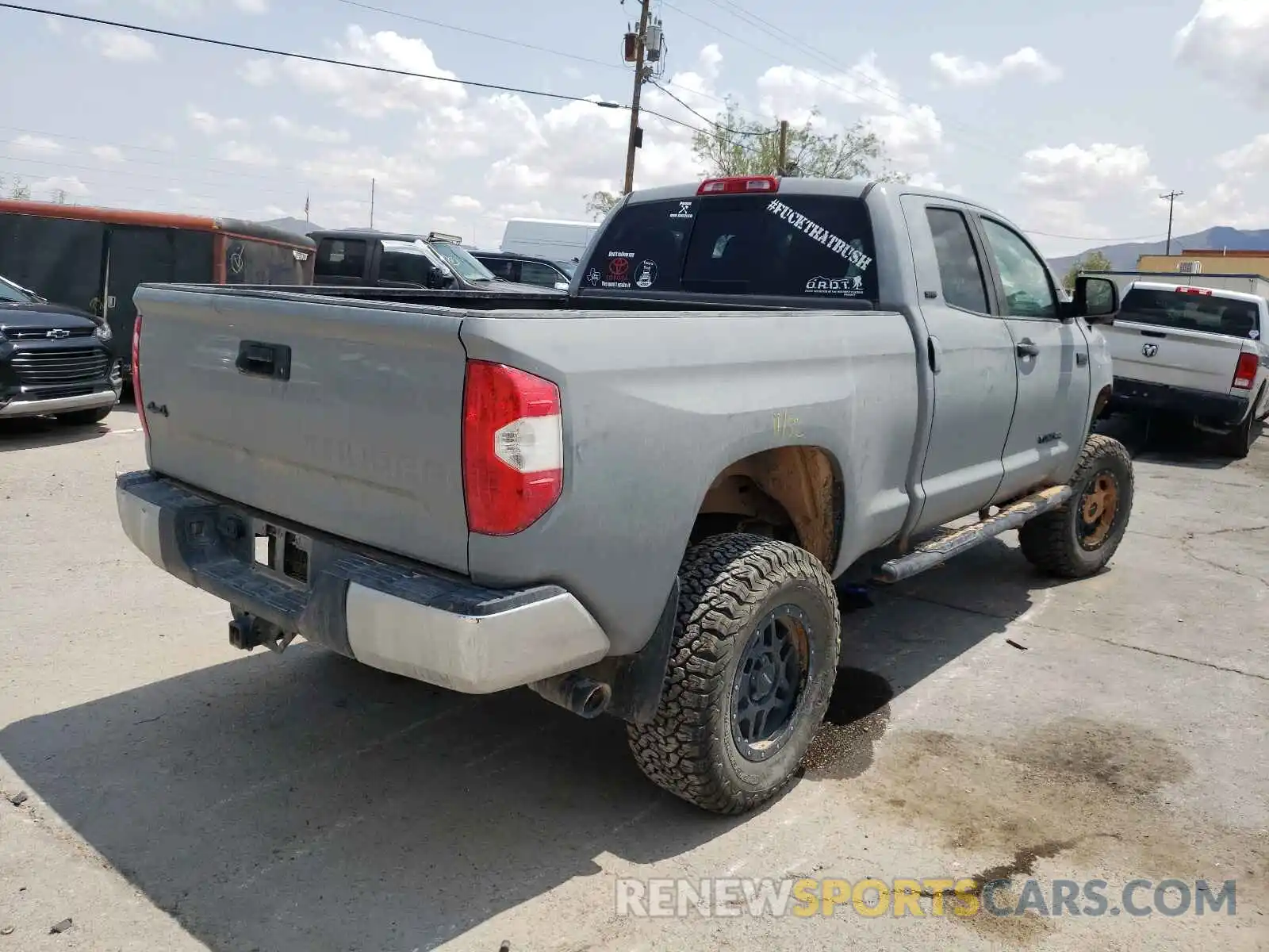 4 Photograph of a damaged car 5TFUW5F19KX811755 TOYOTA TUNDRA 2019