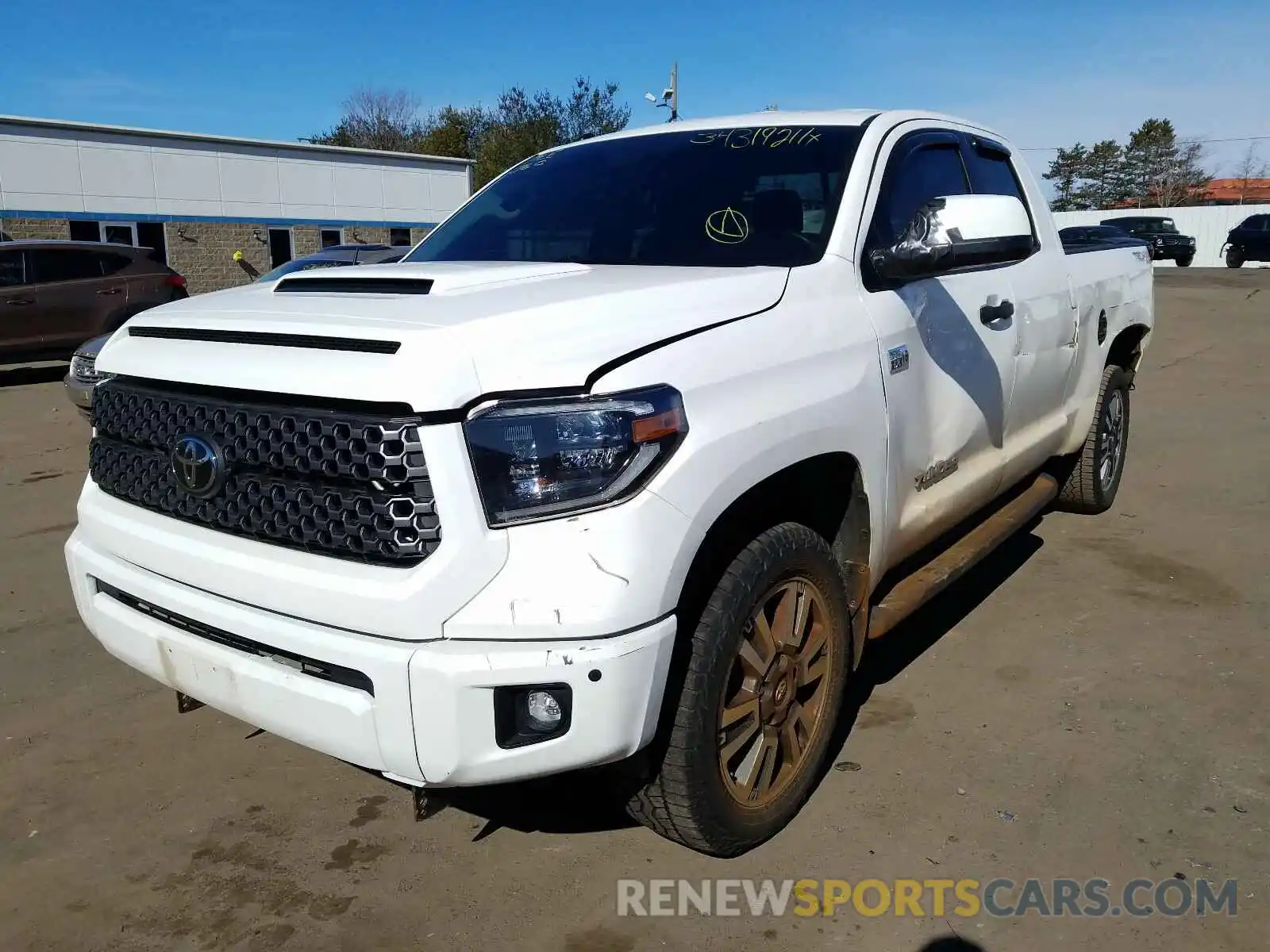 2 Photograph of a damaged car 5TFUY5F10KX799022 TOYOTA TUNDRA 2019