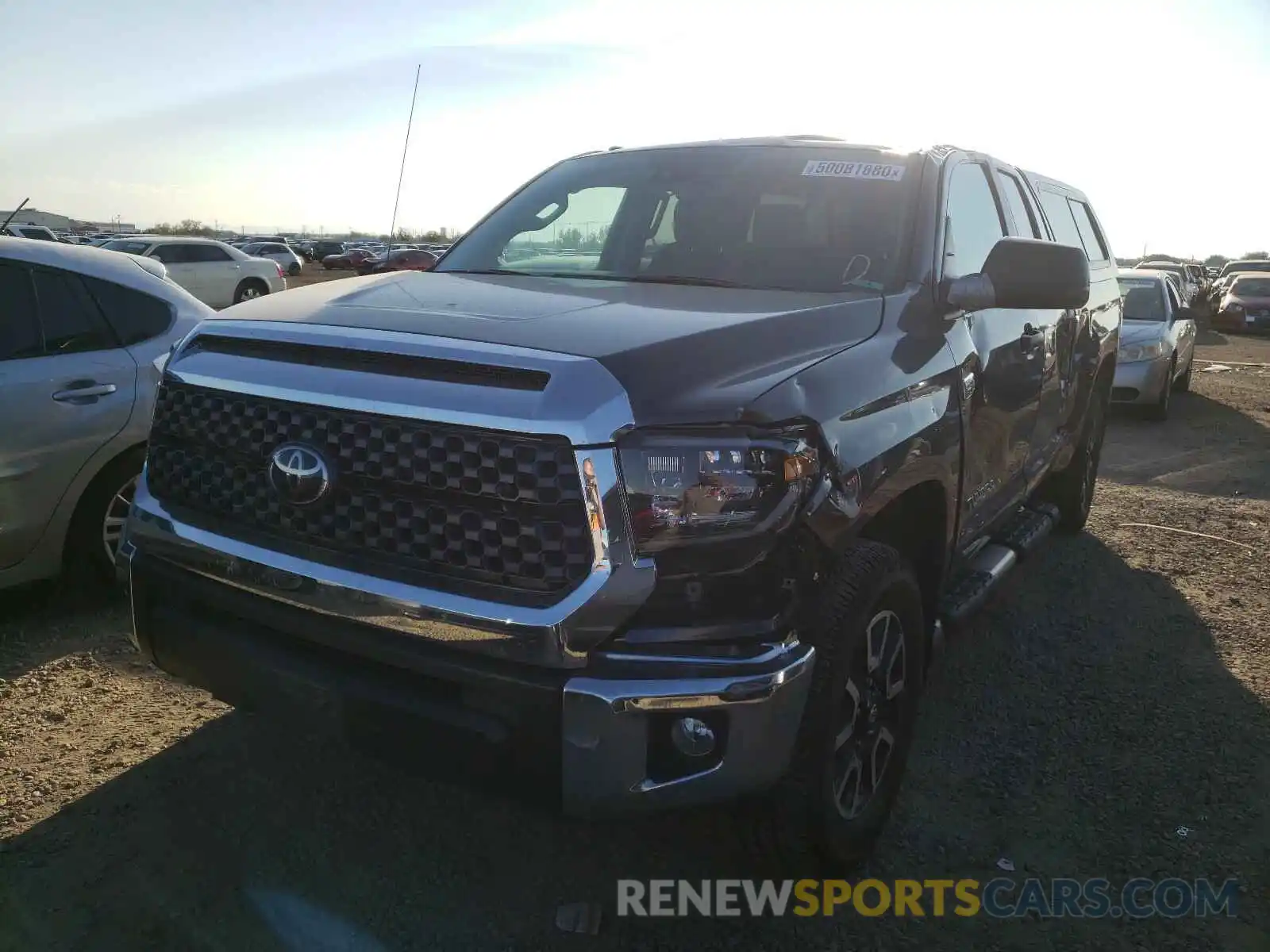 2 Photograph of a damaged car 5TFUY5F11KX782553 TOYOTA TUNDRA 2019