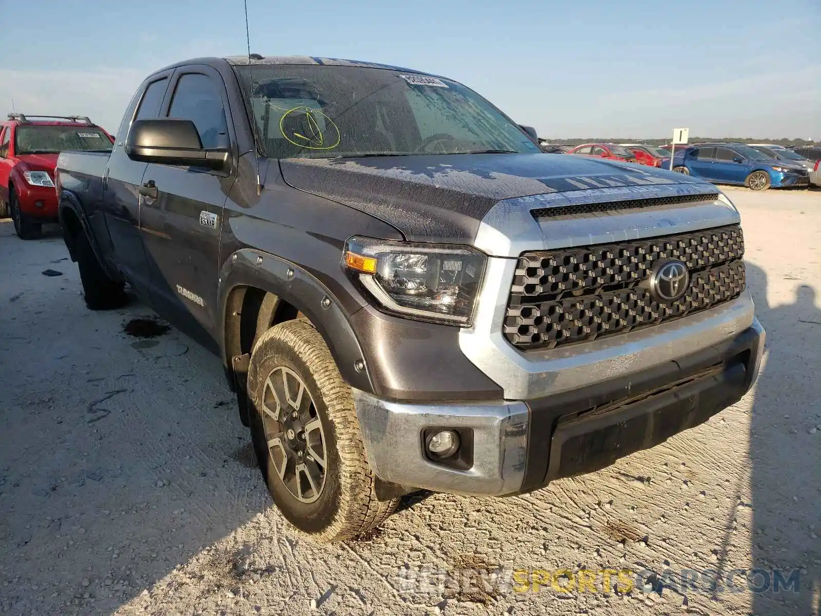 1 Photograph of a damaged car 5TFUY5F11KX792371 TOYOTA TUNDRA 2019