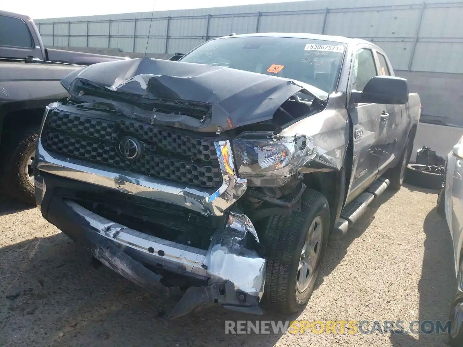 2 Photograph of a damaged car 5TFUY5F11KX810240 TOYOTA TUNDRA 2019