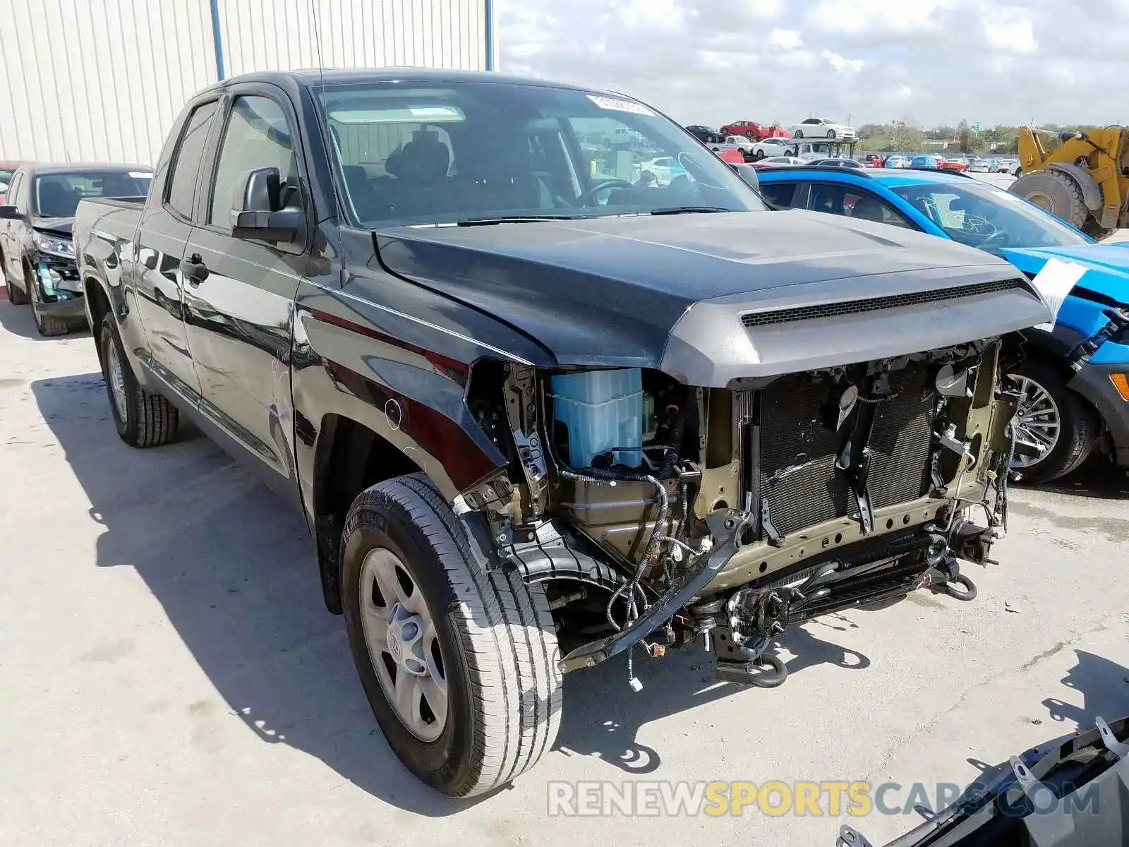 1 Photograph of a damaged car 5TFUY5F11KX818340 TOYOTA TUNDRA 2019