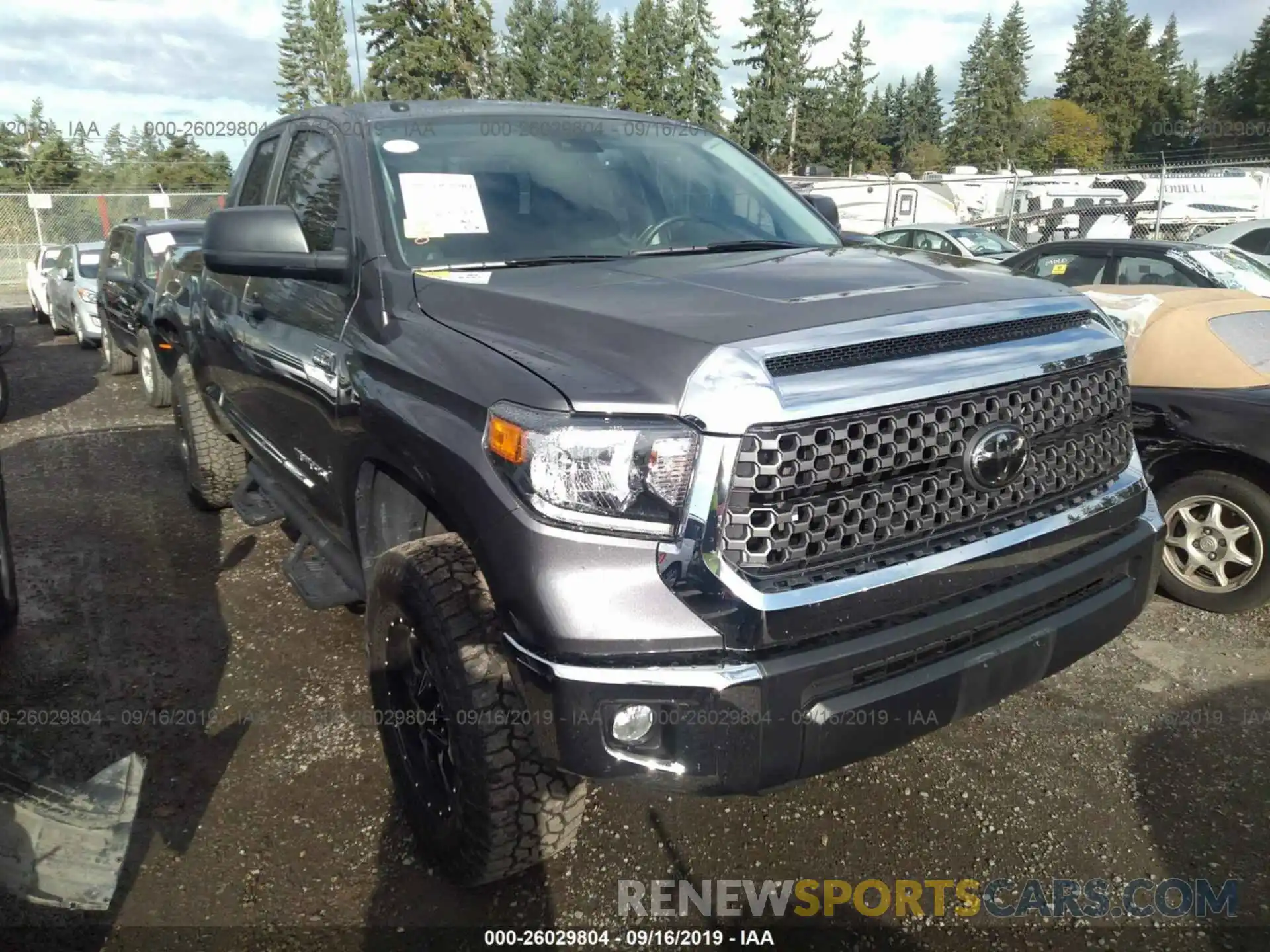 1 Photograph of a damaged car 5TFUY5F11KX818810 TOYOTA TUNDRA 2019