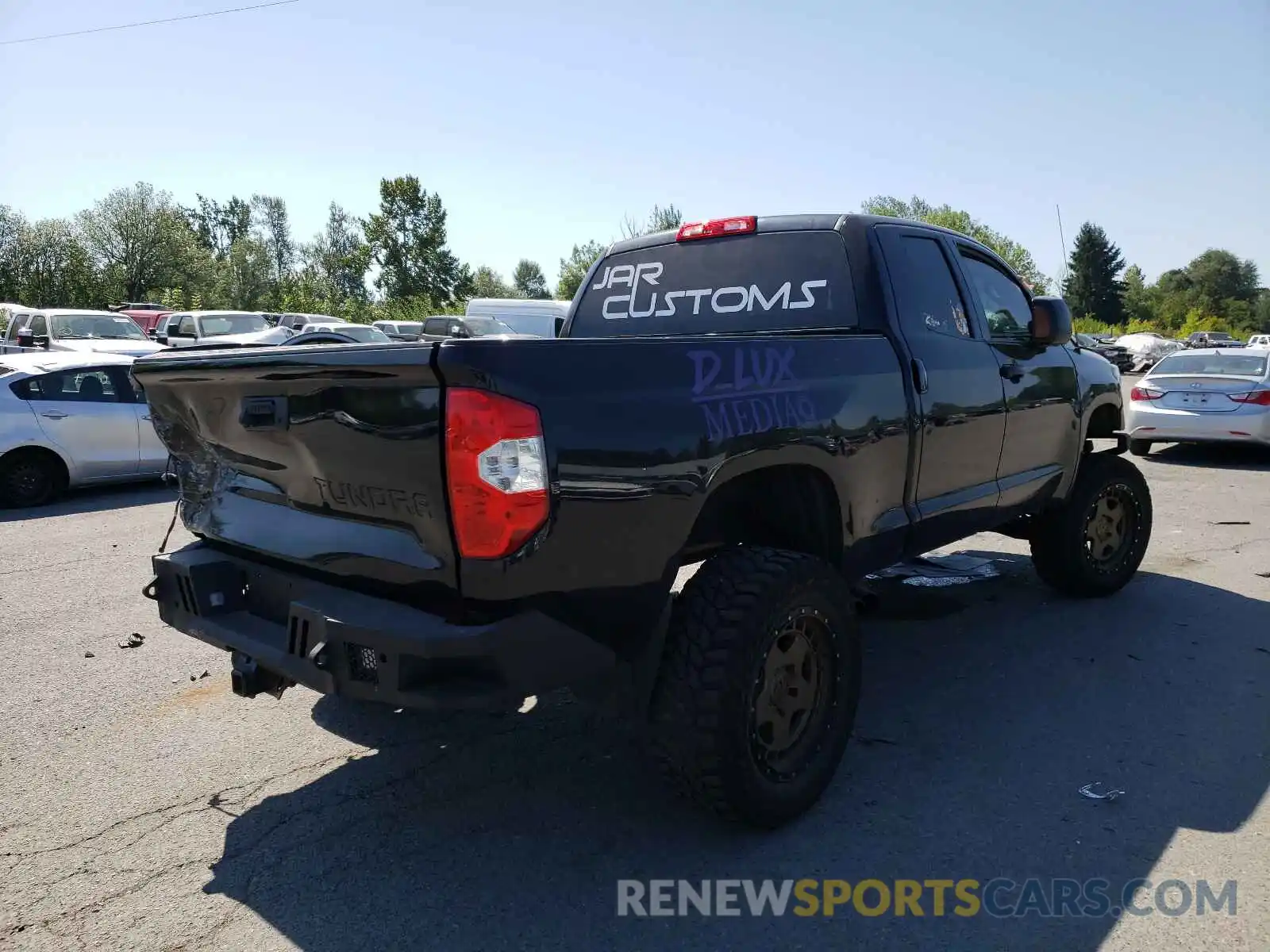 4 Photograph of a damaged car 5TFUY5F11KX821478 TOYOTA TUNDRA 2019