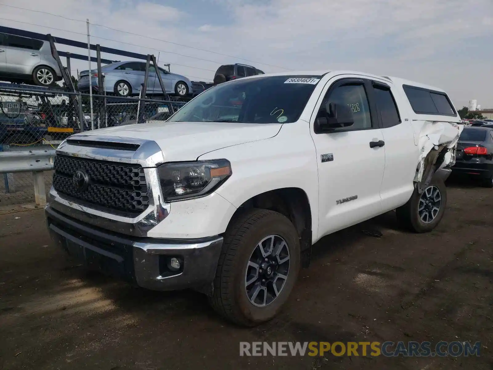 2 Photograph of a damaged car 5TFUY5F11KX860992 TOYOTA TUNDRA 2019