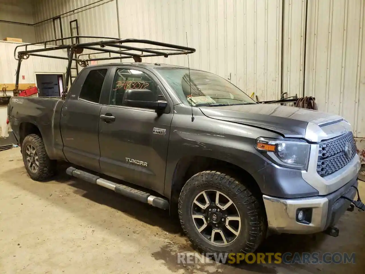 1 Photograph of a damaged car 5TFUY5F12KX781394 TOYOTA TUNDRA 2019