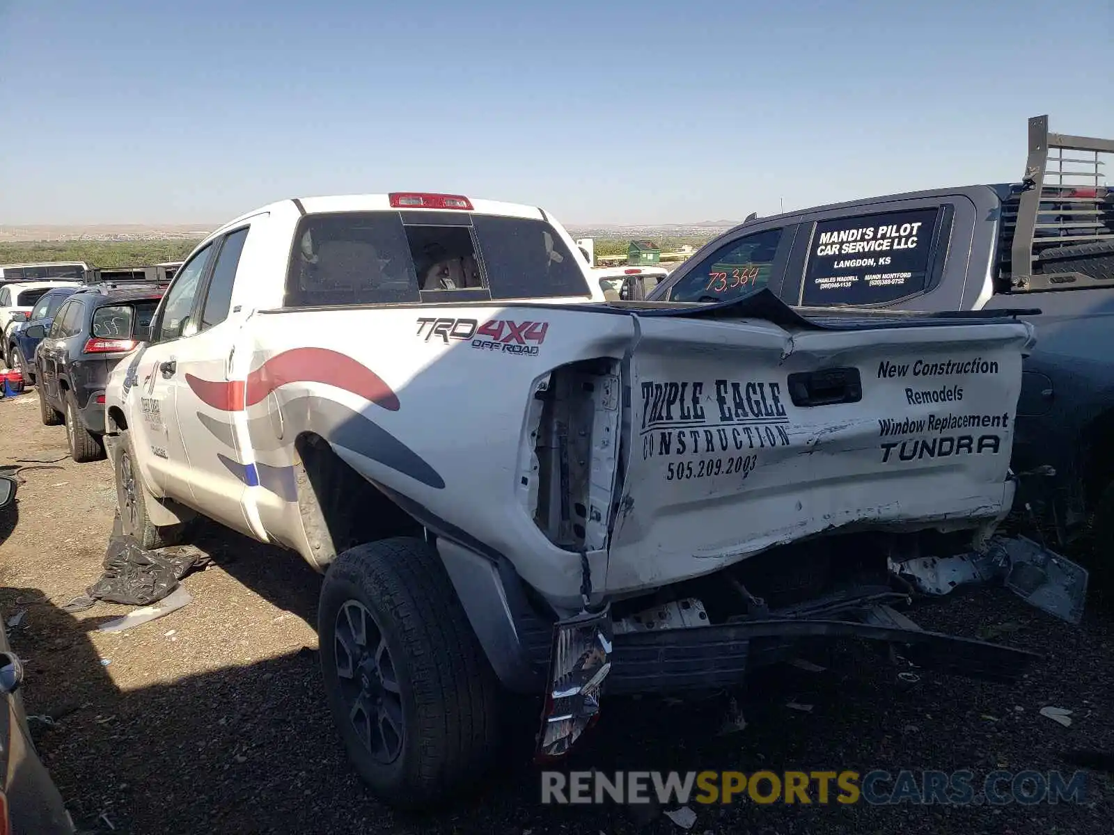 3 Photograph of a damaged car 5TFUY5F12KX869734 TOYOTA TUNDRA 2019