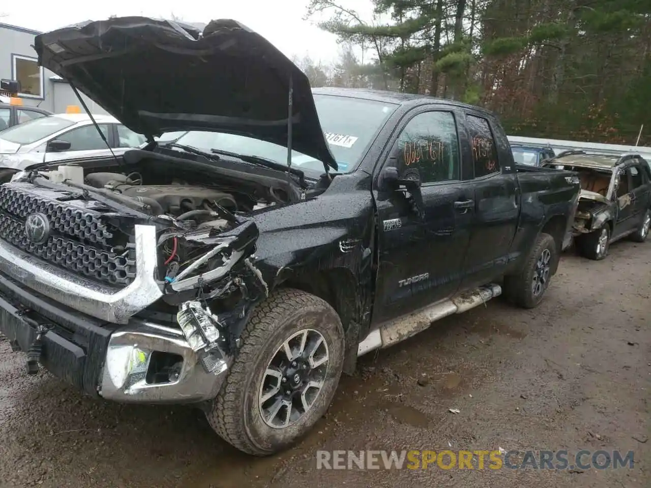 2 Photograph of a damaged car 5TFUY5F13KX778701 TOYOTA TUNDRA 2019