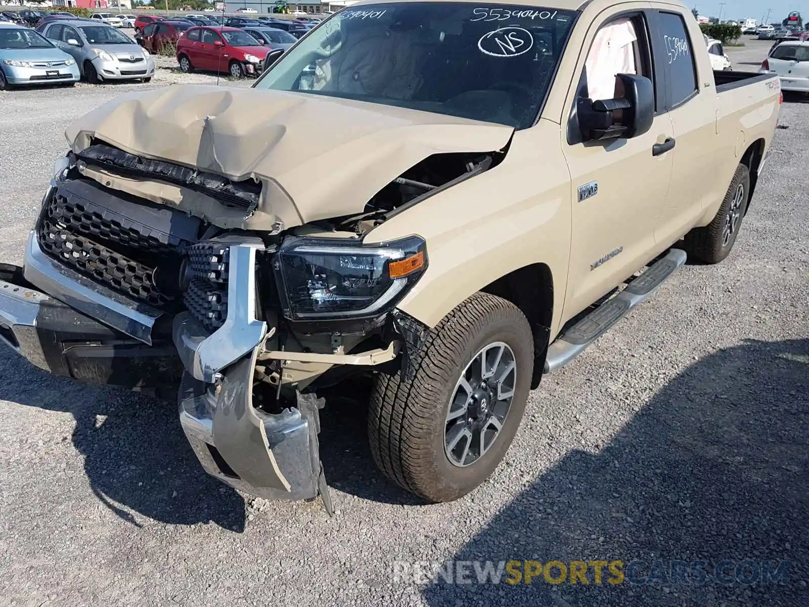 2 Photograph of a damaged car 5TFUY5F14KX869654 TOYOTA TUNDRA 2019