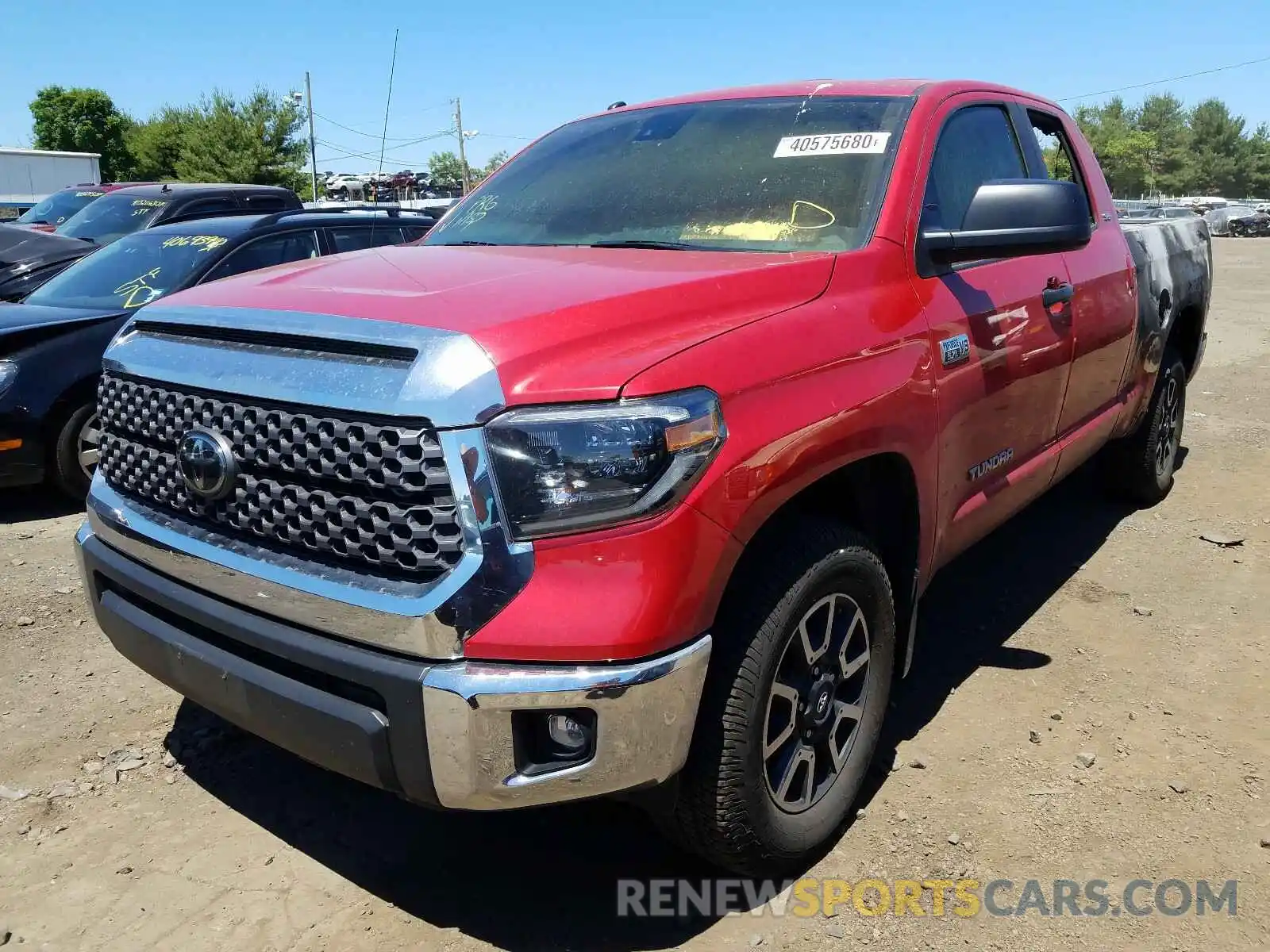 2 Photograph of a damaged car 5TFUY5F16KX779373 TOYOTA TUNDRA 2019