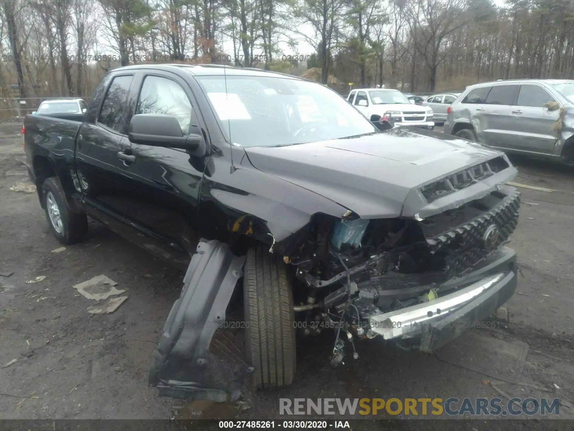 1 Photograph of a damaged car 5TFUY5F16KX818222 TOYOTA TUNDRA 2019