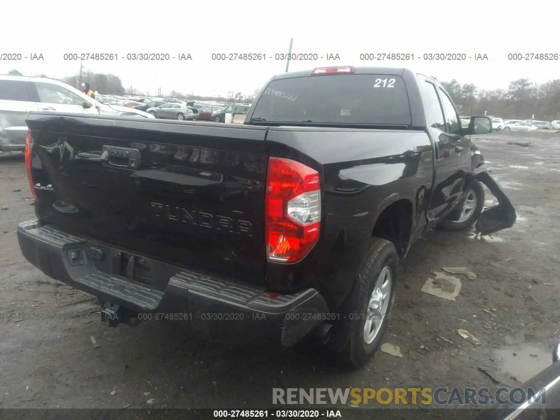 4 Photograph of a damaged car 5TFUY5F16KX818222 TOYOTA TUNDRA 2019