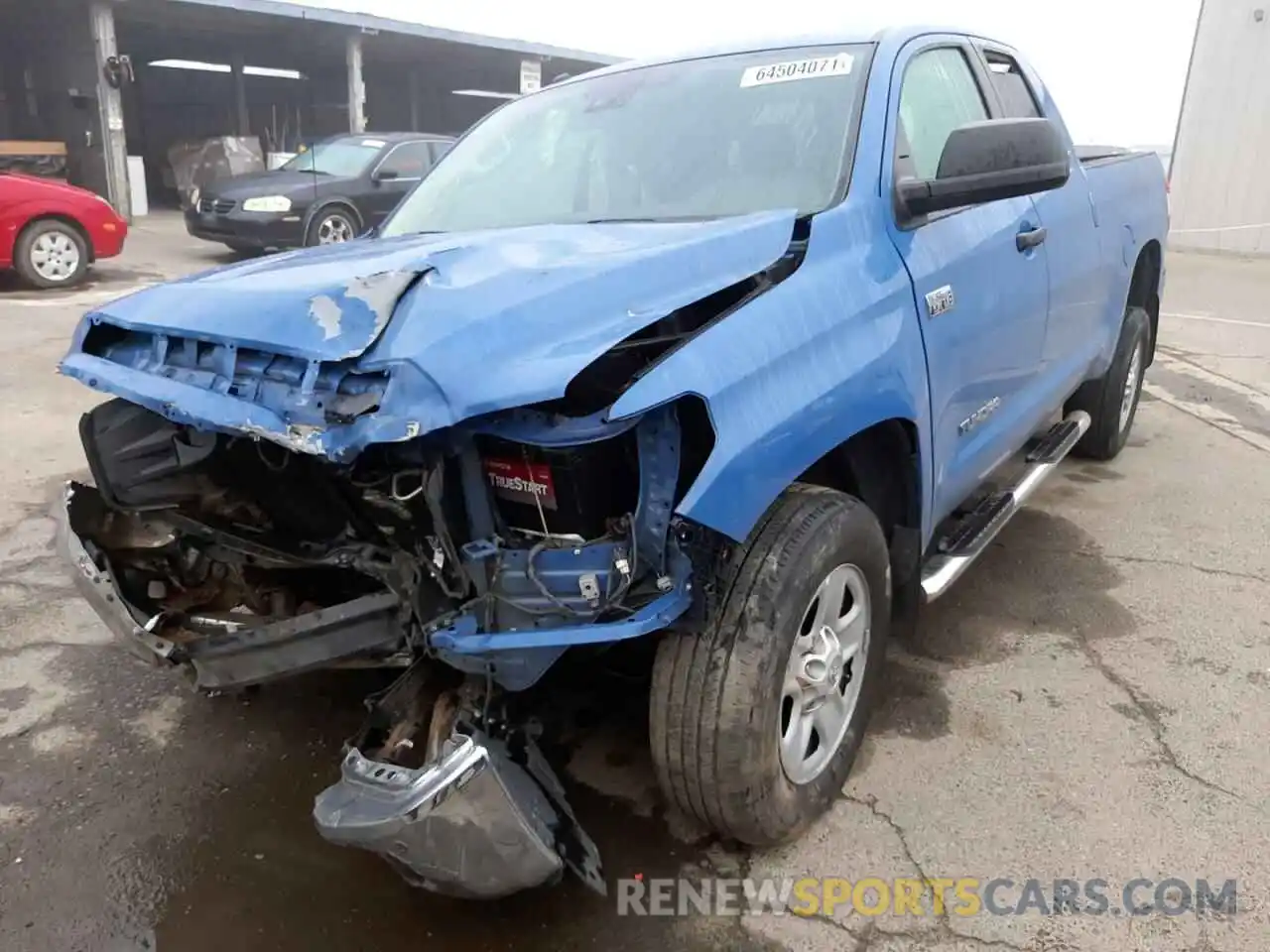 2 Photograph of a damaged car 5TFUY5F17KX792505 TOYOTA TUNDRA 2019