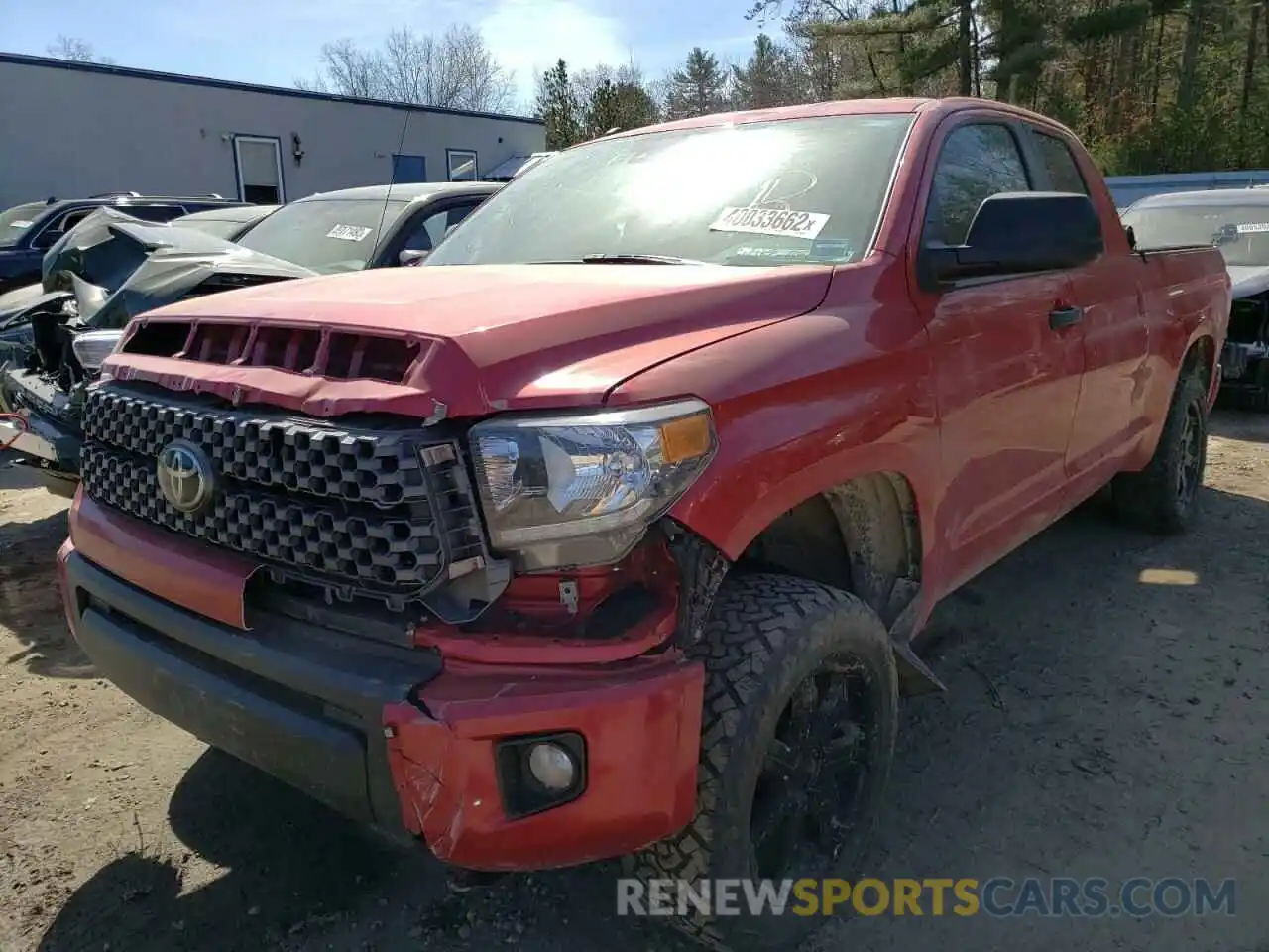 2 Photograph of a damaged car 5TFUY5F17KX804958 TOYOTA TUNDRA 2019