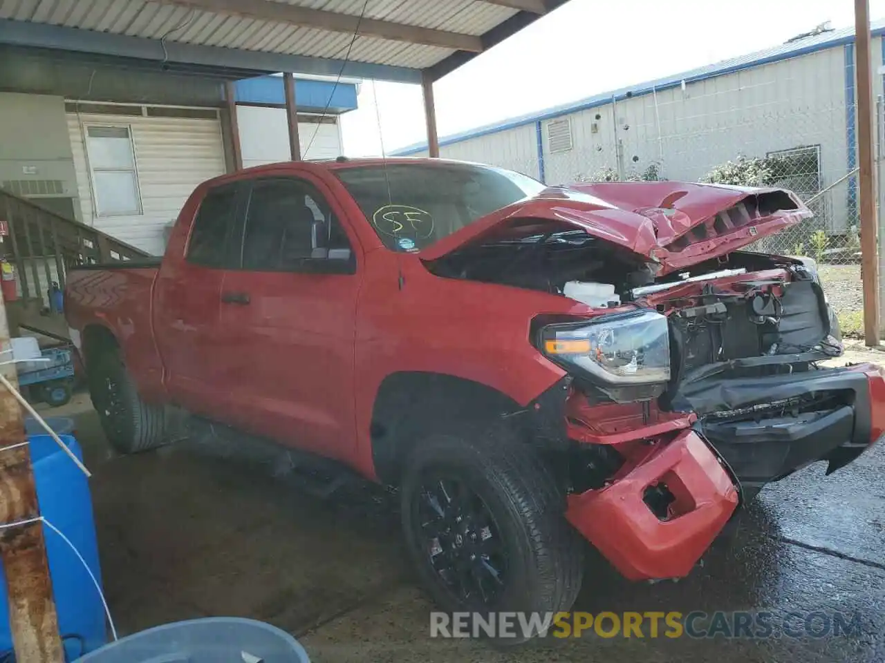 1 Photograph of a damaged car 5TFUY5F17KX854694 TOYOTA TUNDRA 2019