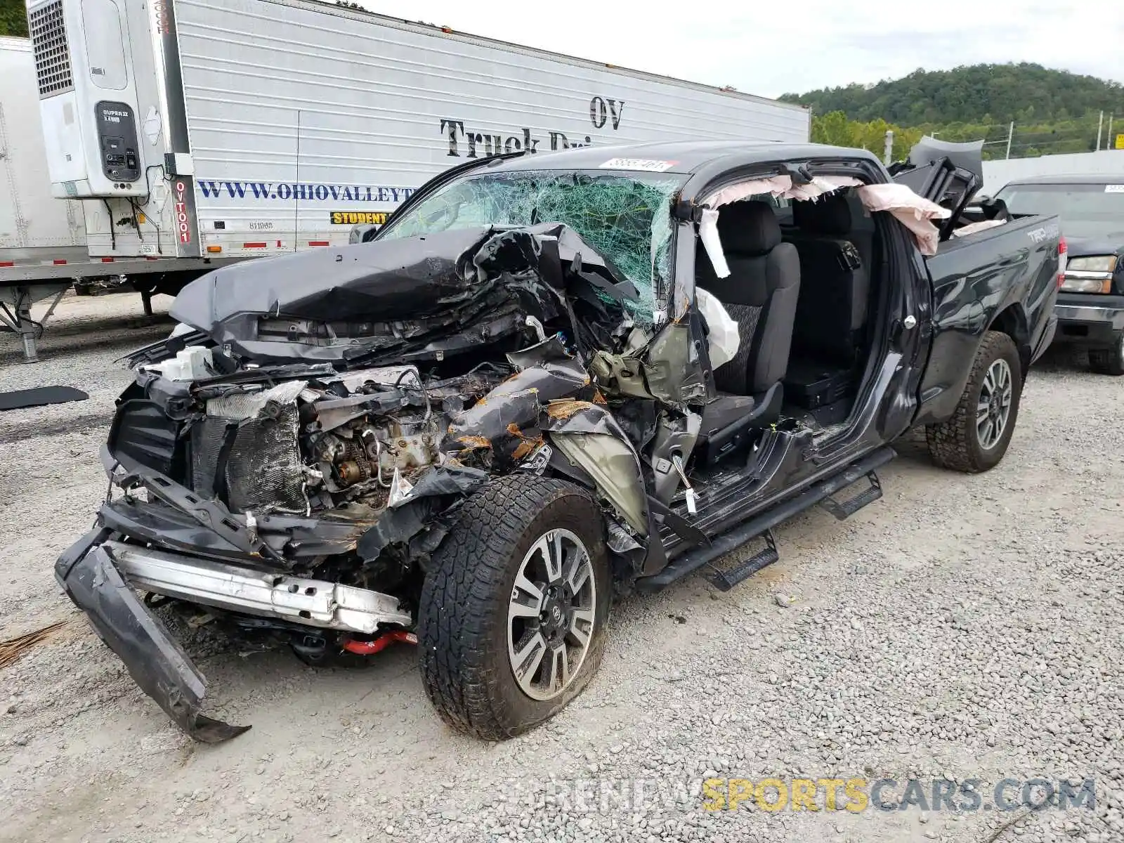 2 Photograph of a damaged car 5TFUY5F19KX796555 TOYOTA TUNDRA 2019