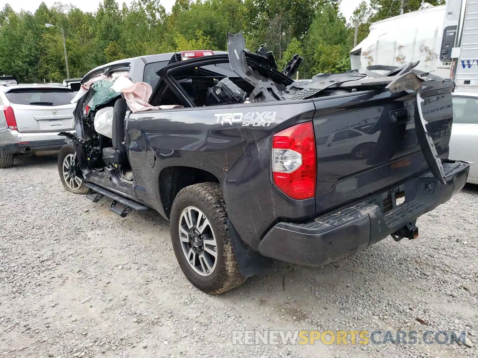 3 Photograph of a damaged car 5TFUY5F19KX796555 TOYOTA TUNDRA 2019