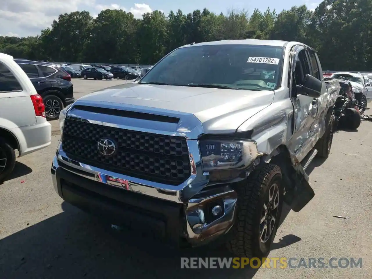 2 Photograph of a damaged car 5TFUY5F19KX817260 TOYOTA TUNDRA 2019