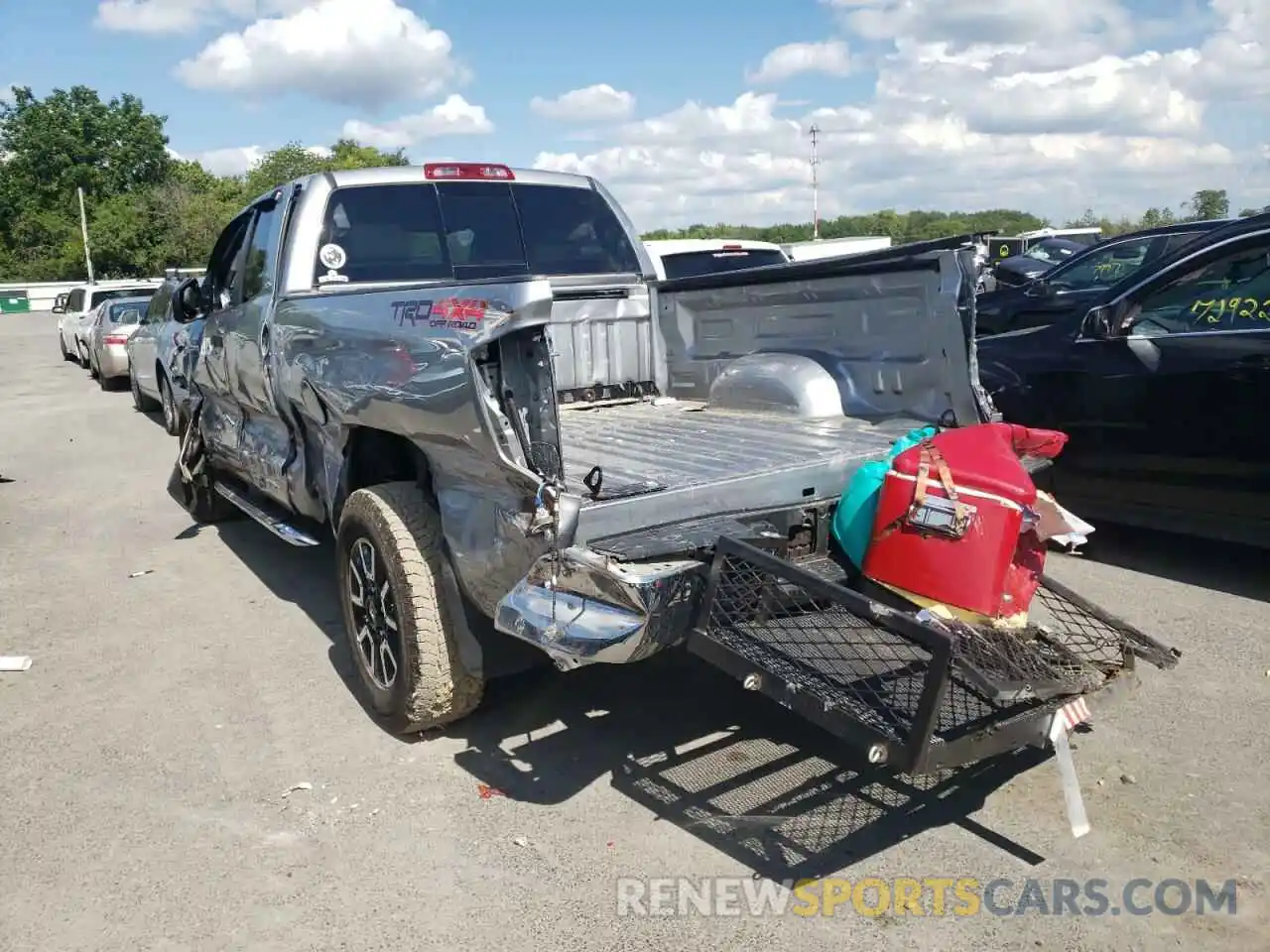 3 Photograph of a damaged car 5TFUY5F19KX817260 TOYOTA TUNDRA 2019