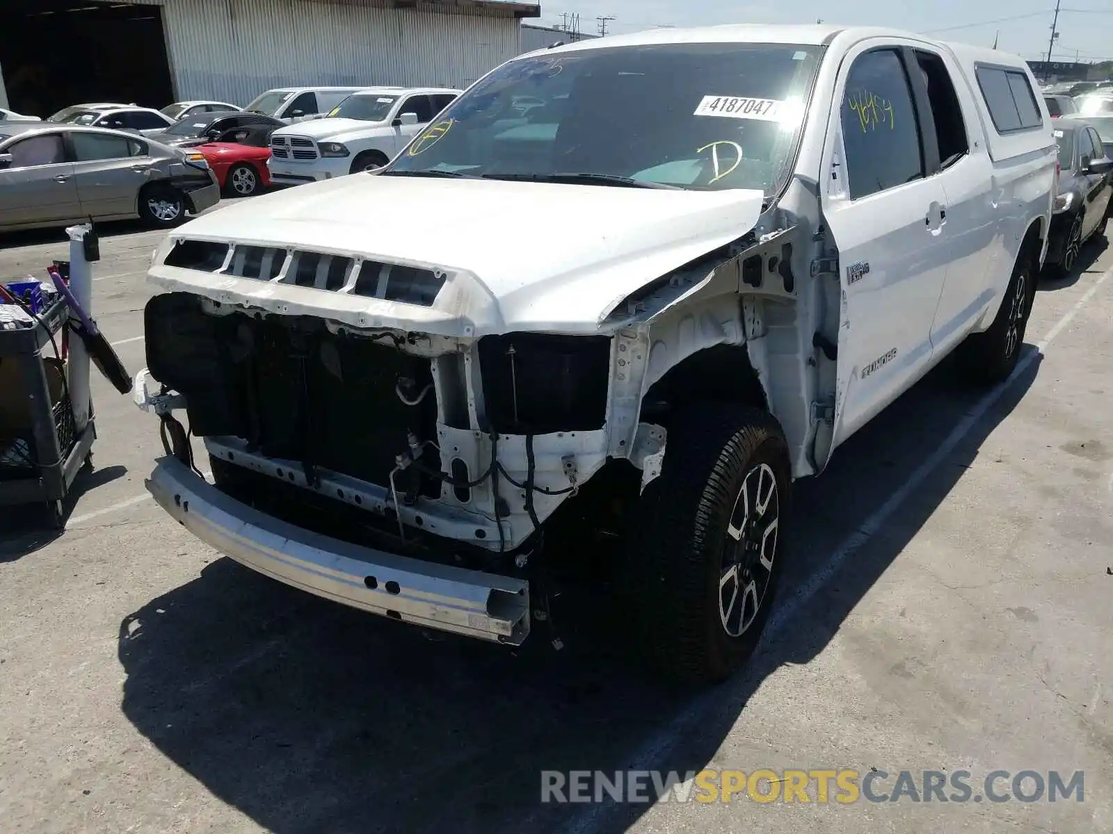 2 Photograph of a damaged car 5TFUY5F19KX825164 TOYOTA TUNDRA 2019