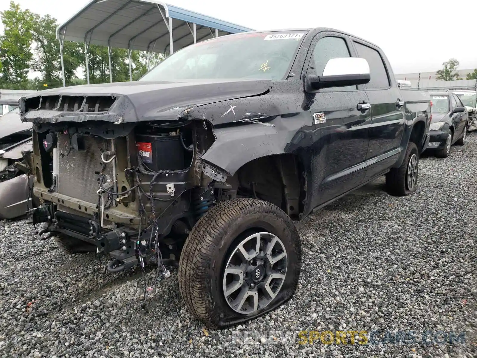 2 Photograph of a damaged car 5TFAY5F10LX877822 TOYOTA TUNDRA 2020