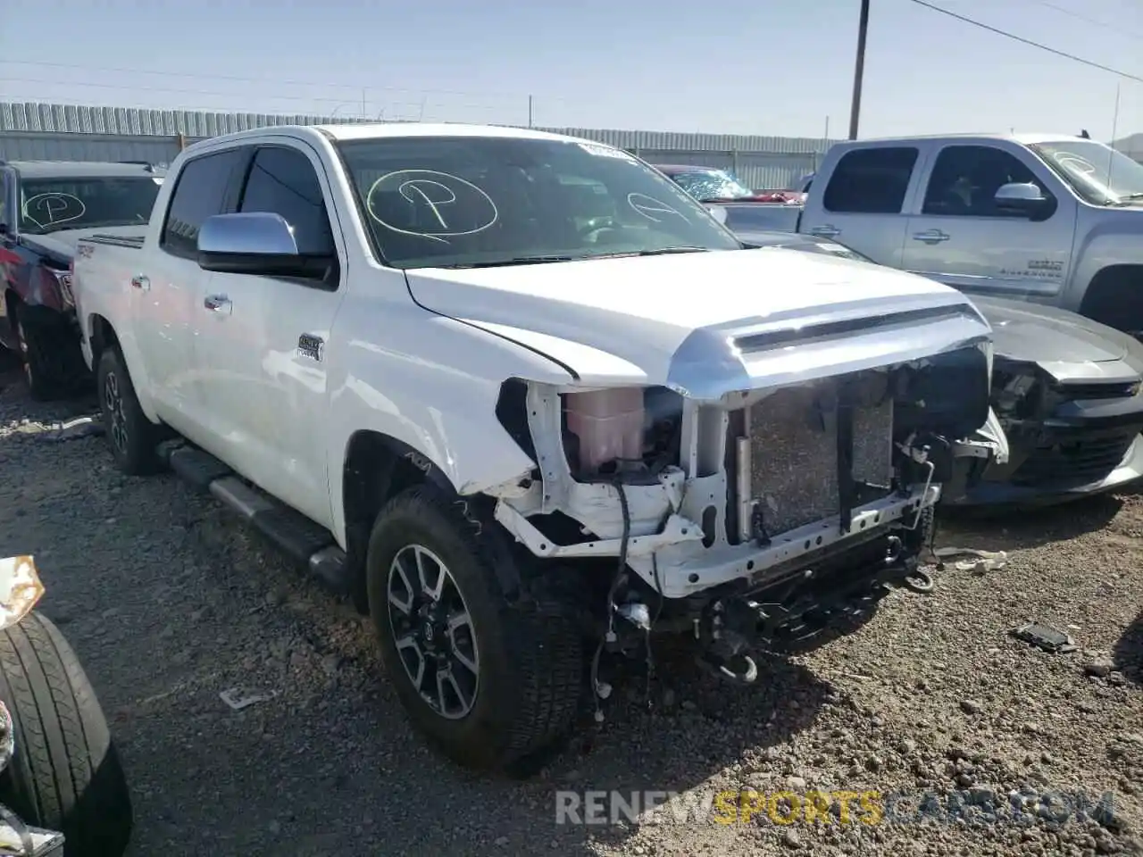 1 Photograph of a damaged car 5TFAY5F12LX891169 TOYOTA TUNDRA 2020