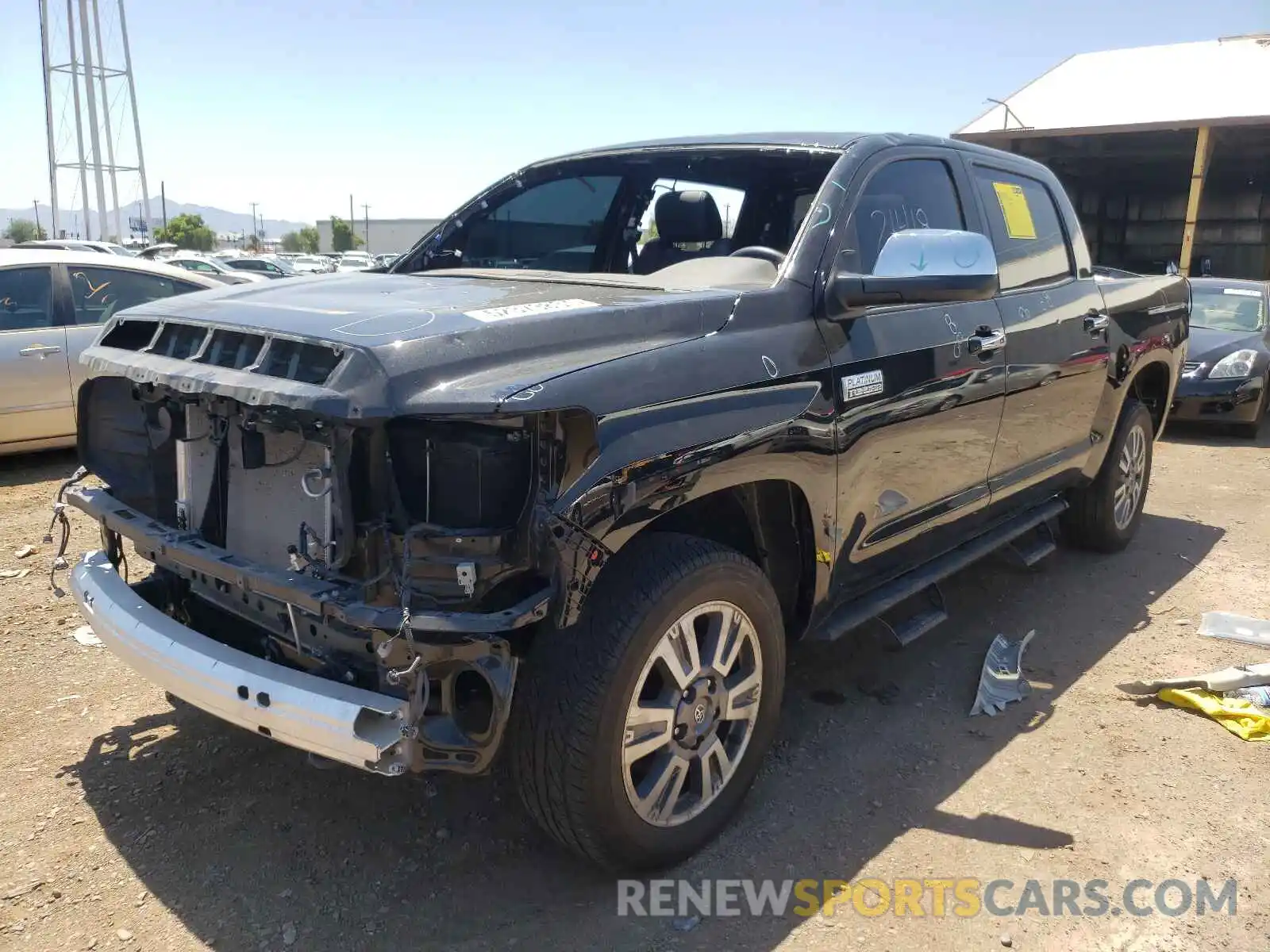 2 Photograph of a damaged car 5TFAY5F12LX920203 TOYOTA TUNDRA 2020