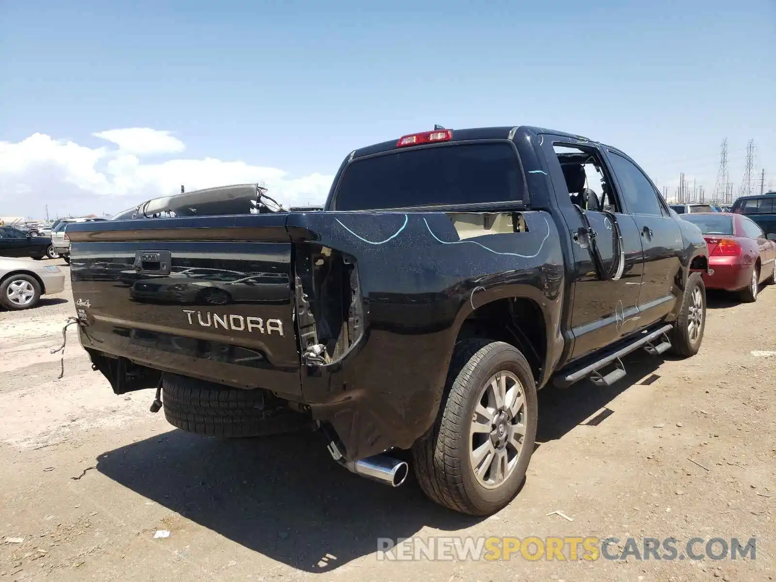 4 Photograph of a damaged car 5TFAY5F12LX920203 TOYOTA TUNDRA 2020