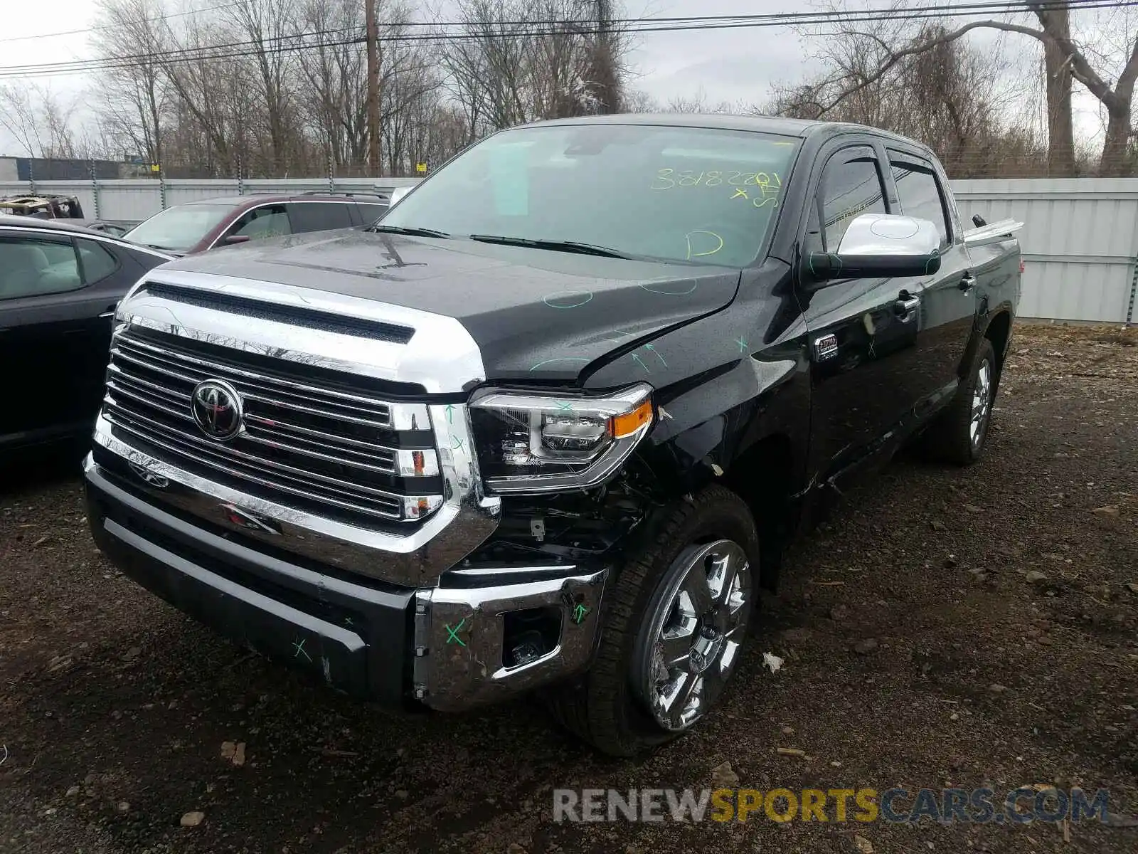 2 Photograph of a damaged car 5TFAY5F12LX927961 TOYOTA TUNDRA 2020