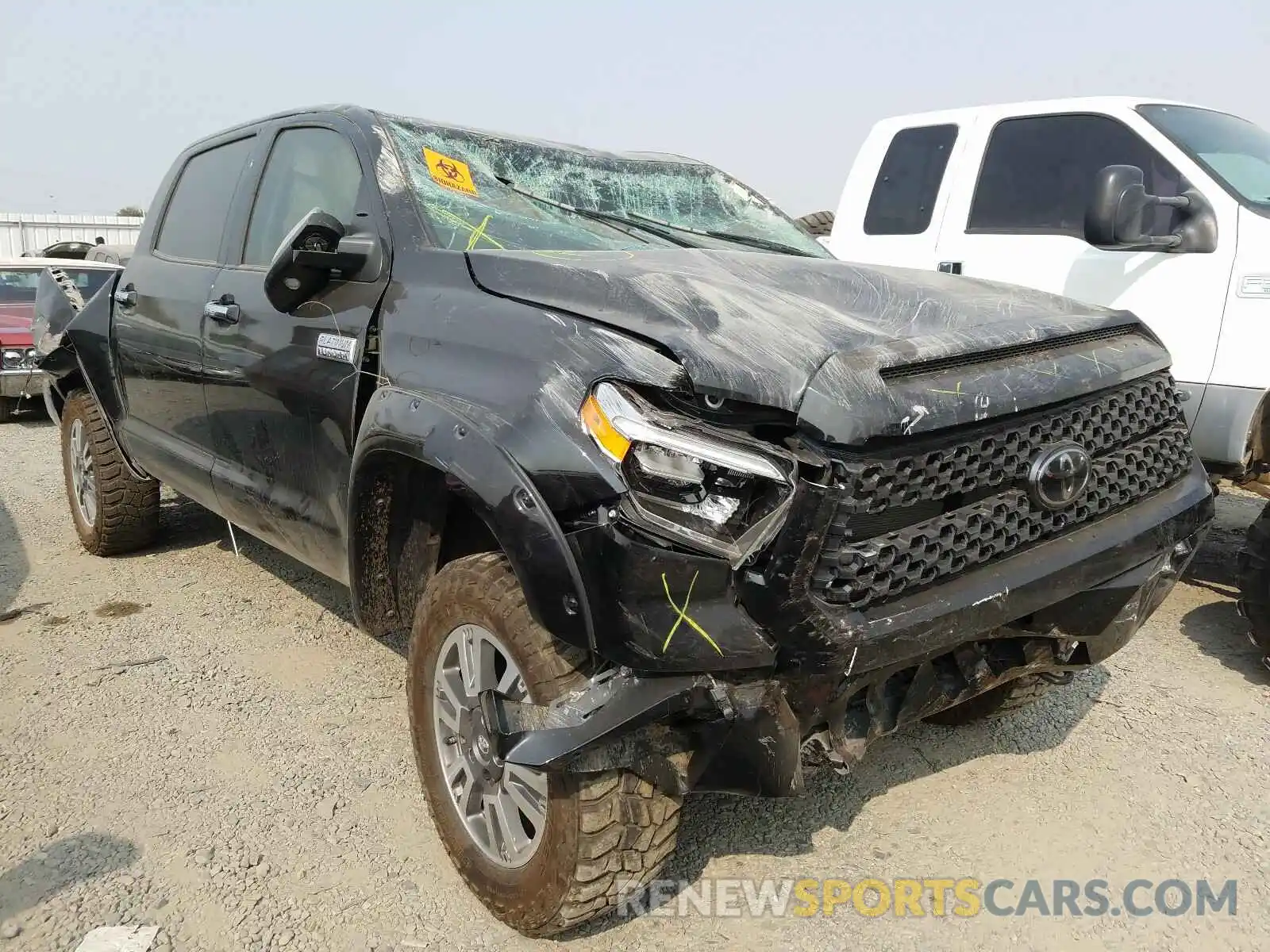 1 Photograph of a damaged car 5TFAY5F14LX873465 TOYOTA TUNDRA 2020