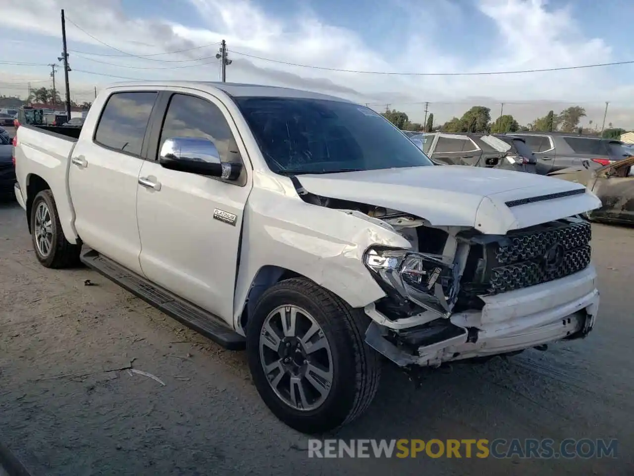 1 Photograph of a damaged car 5TFAY5F14LX937312 TOYOTA TUNDRA 2020