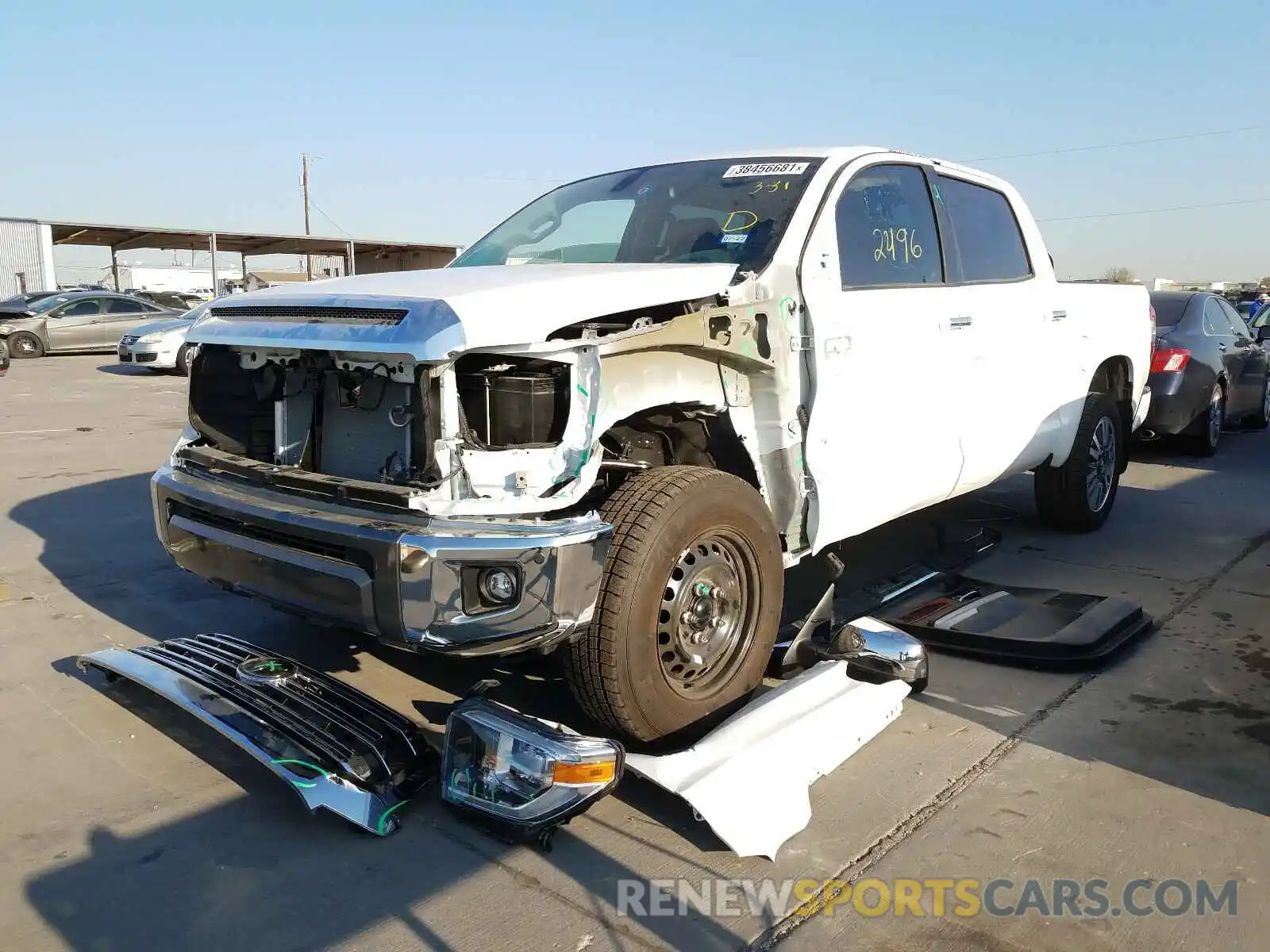 2 Photograph of a damaged car 5TFAY5F14LX948102 TOYOTA TUNDRA 2020