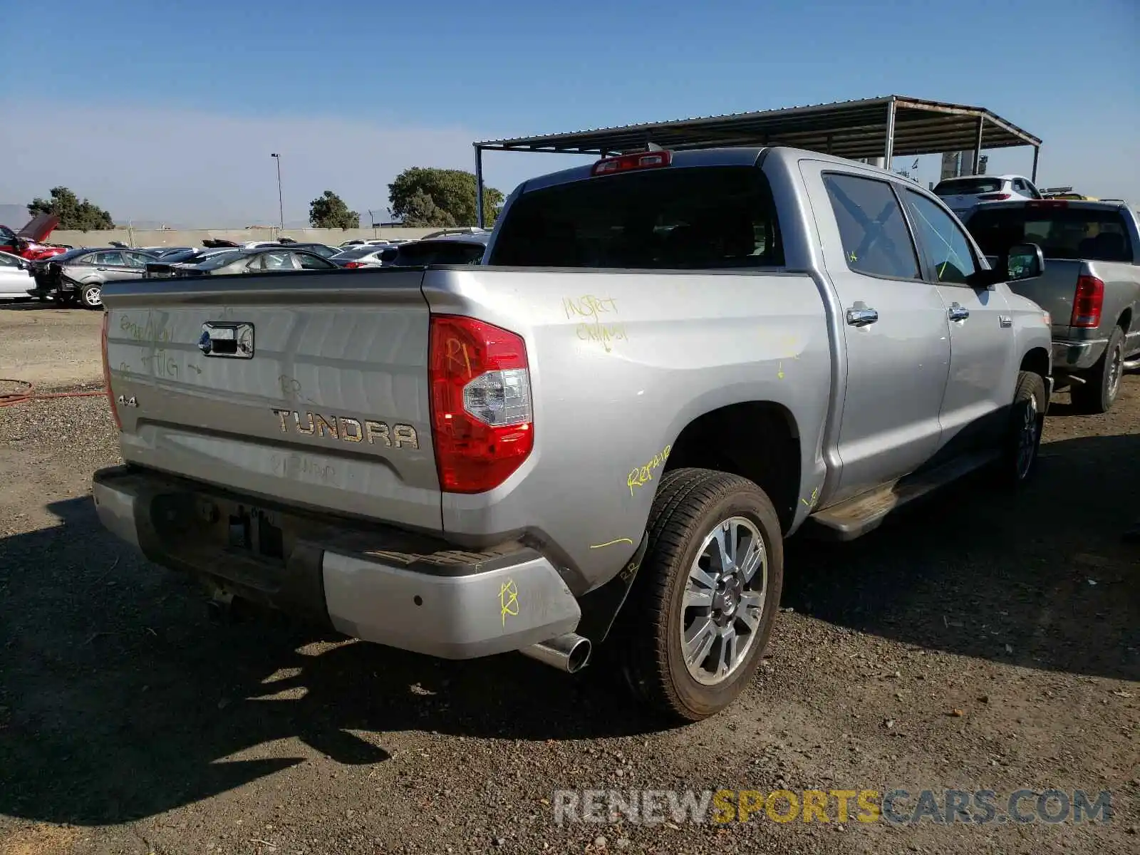 4 Photograph of a damaged car 5TFAY5F15LX880280 TOYOTA TUNDRA 2020