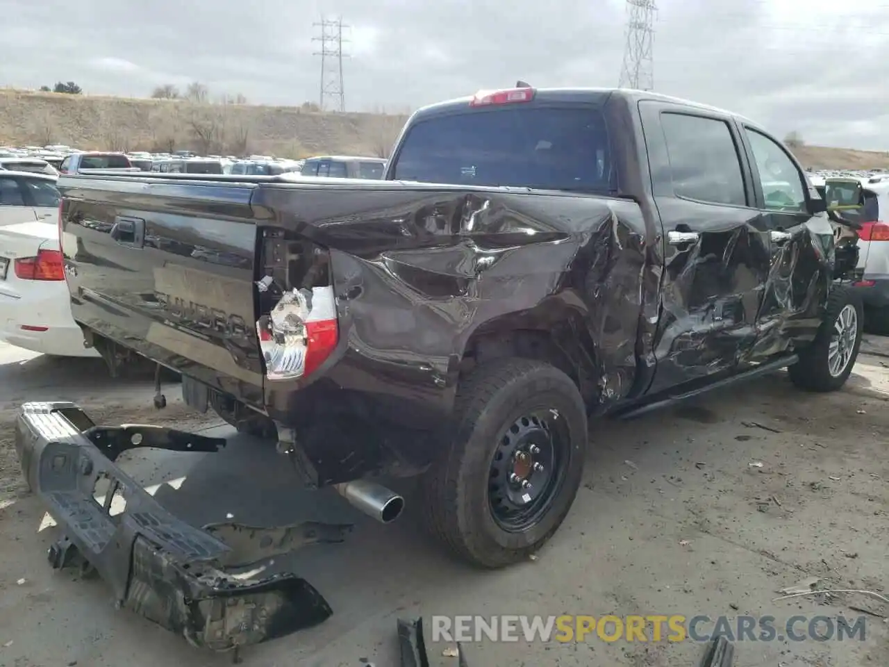 4 Photograph of a damaged car 5TFAY5F15LX929140 TOYOTA TUNDRA 2020