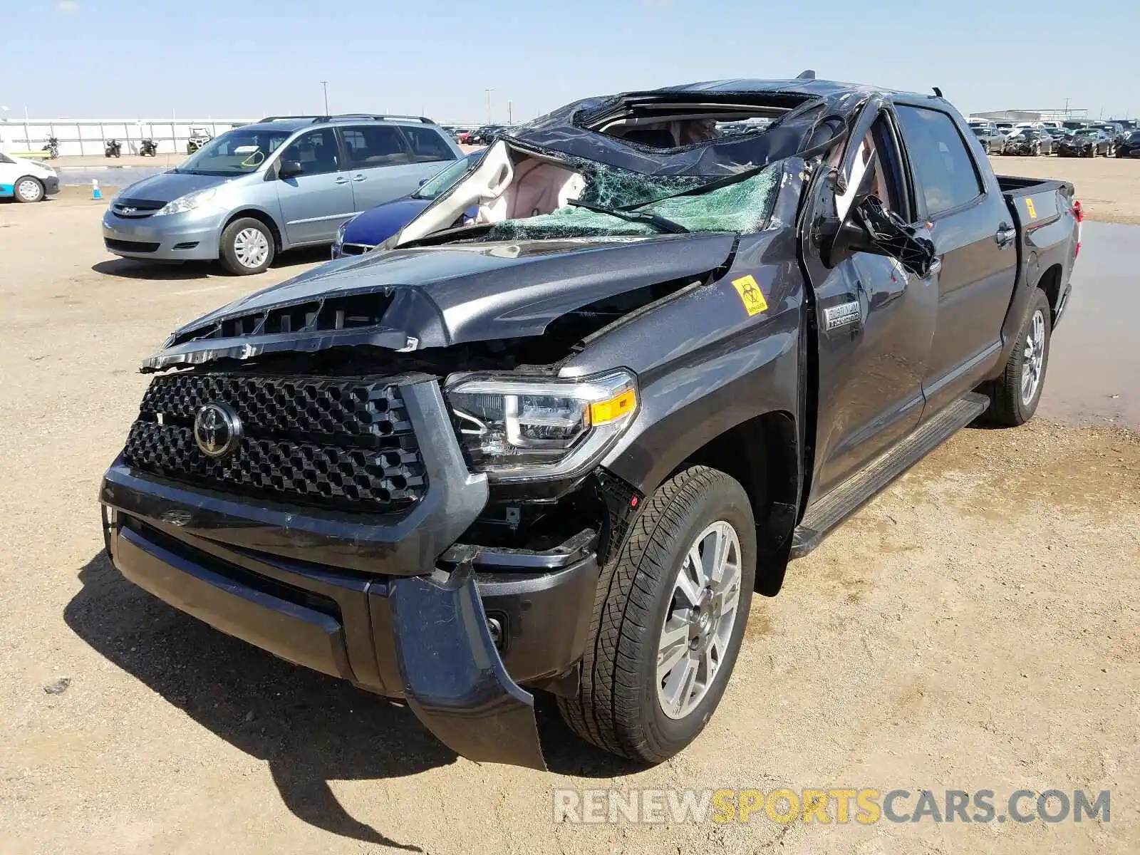 2 Photograph of a damaged car 5TFAY5F17LX916342 TOYOTA TUNDRA 2020