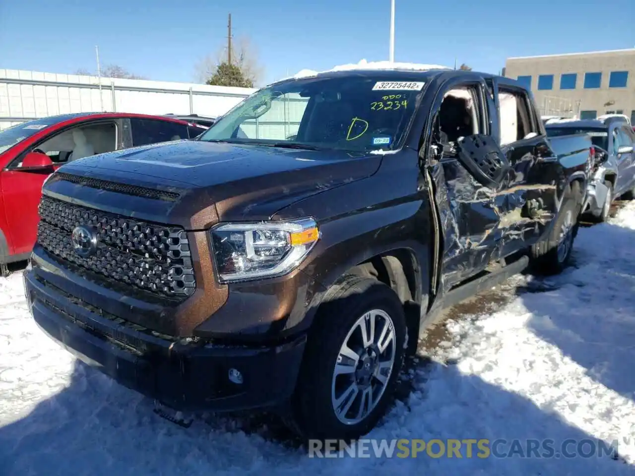 2 Photograph of a damaged car 5TFAY5F19LX902300 TOYOTA TUNDRA 2020