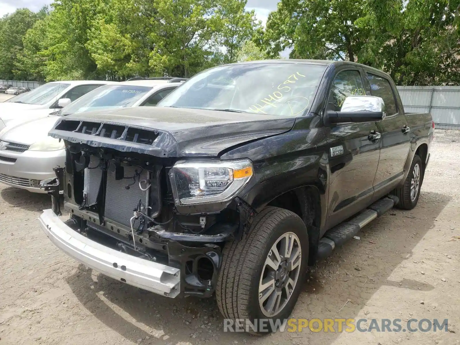 2 Photograph of a damaged car 5TFAY5F19LX927617 TOYOTA TUNDRA 2020