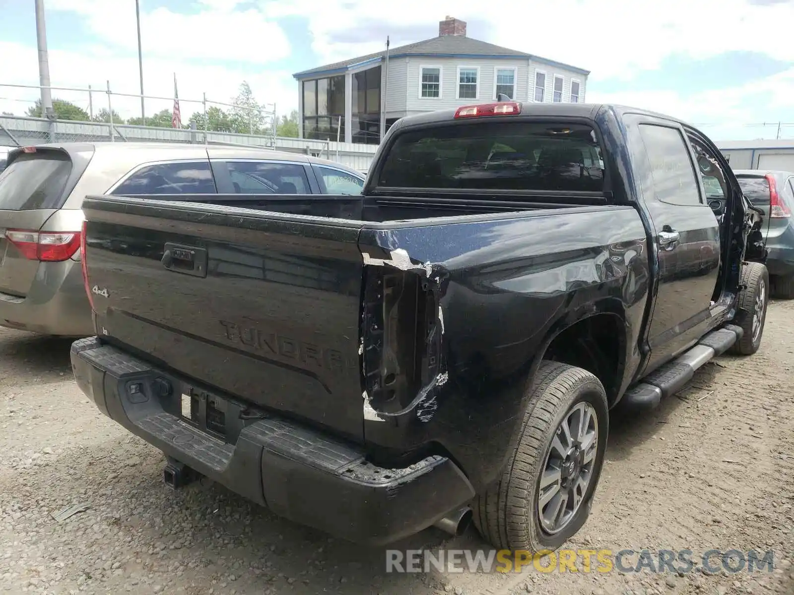 4 Photograph of a damaged car 5TFAY5F19LX927617 TOYOTA TUNDRA 2020