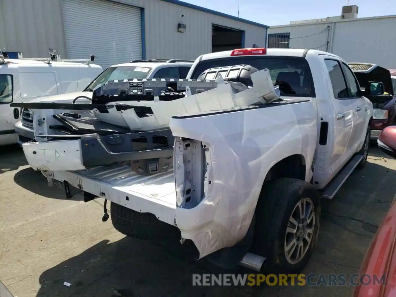 4 Photograph of a damaged car 5TFAY5F19LX930520 TOYOTA TUNDRA 2020