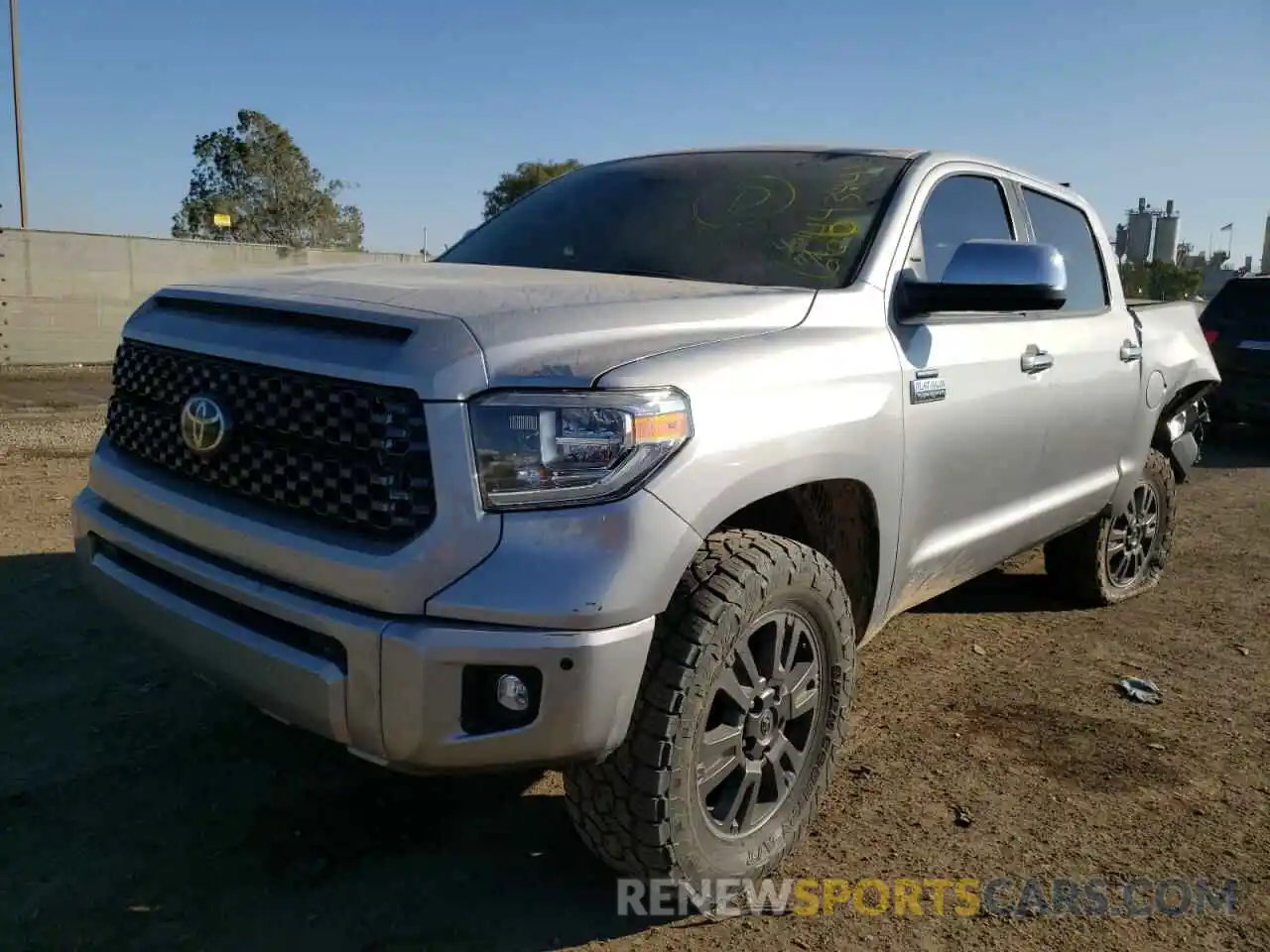 2 Photograph of a damaged car 5TFAY5F19LX934373 TOYOTA TUNDRA 2020