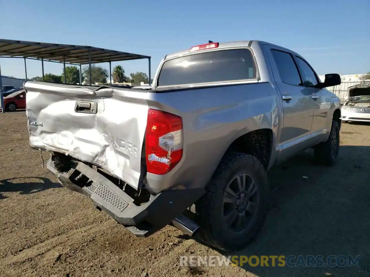 4 Photograph of a damaged car 5TFAY5F19LX934373 TOYOTA TUNDRA 2020