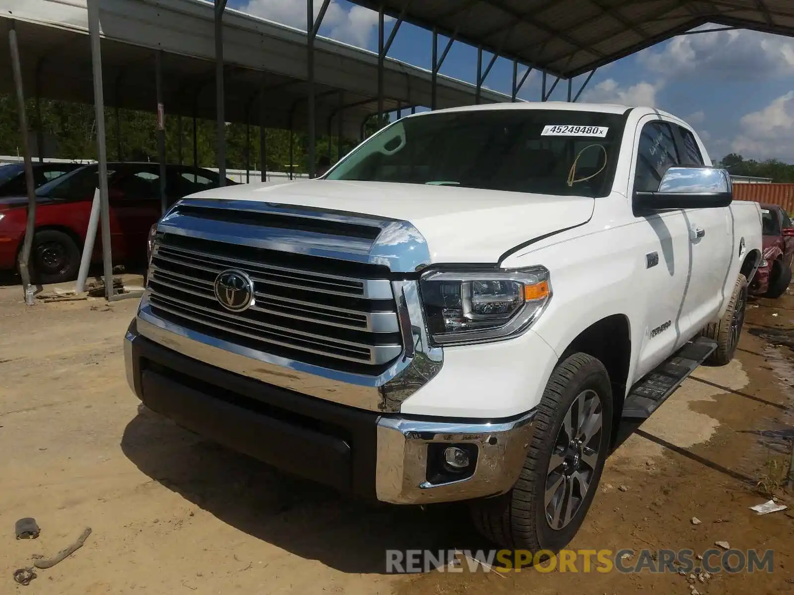 2 Photograph of a damaged car 5TFBY5F10LX891644 TOYOTA TUNDRA 2020