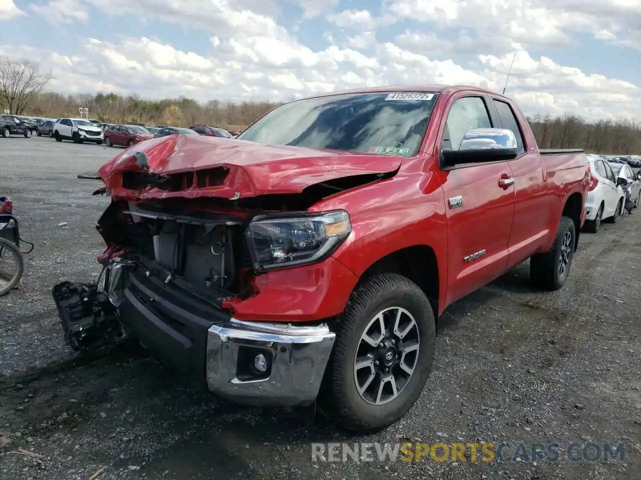 2 Photograph of a damaged car 5TFBY5F11LX877509 TOYOTA TUNDRA 2020