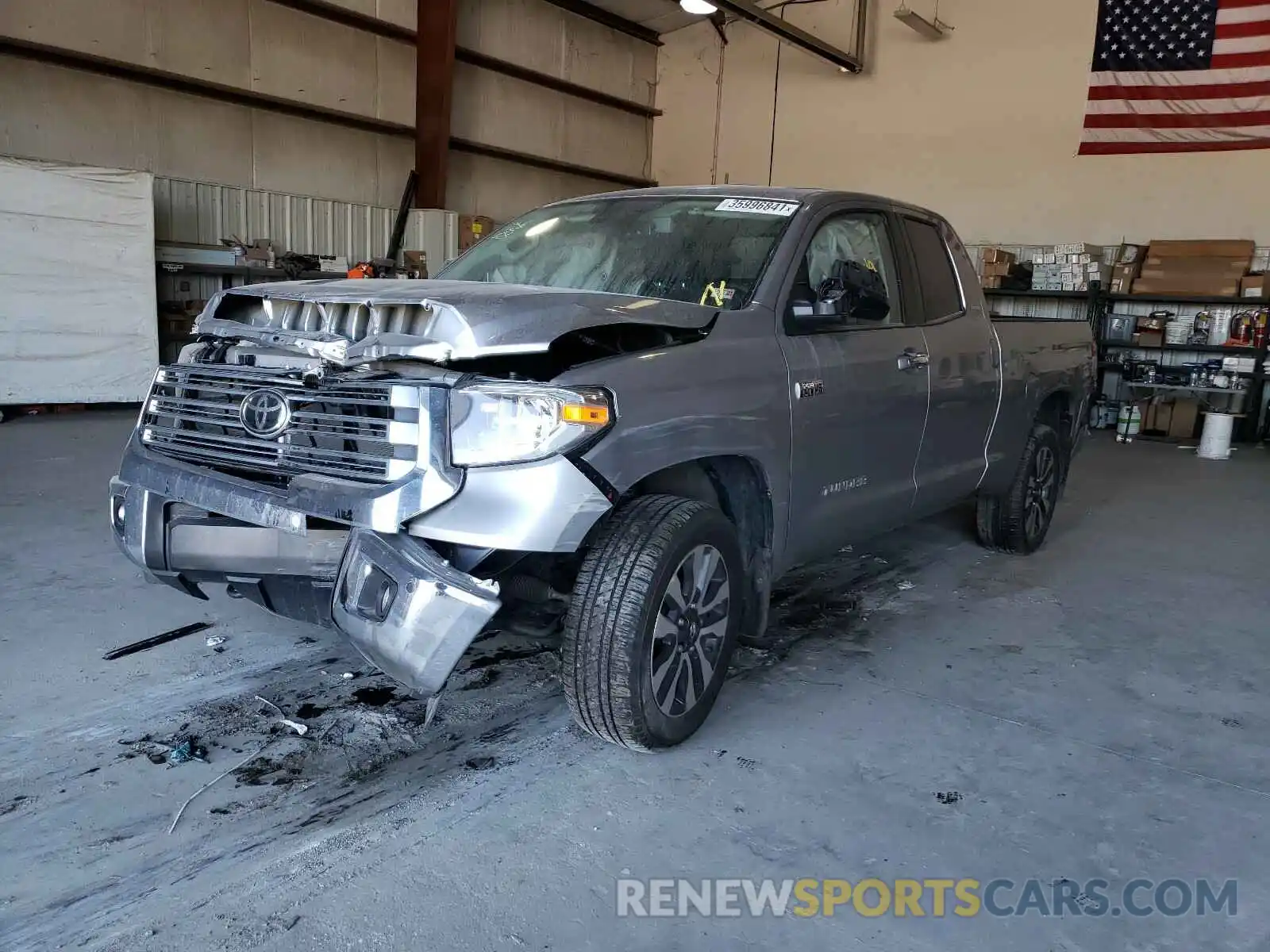 2 Photograph of a damaged car 5TFBY5F13LX952890 TOYOTA TUNDRA 2020