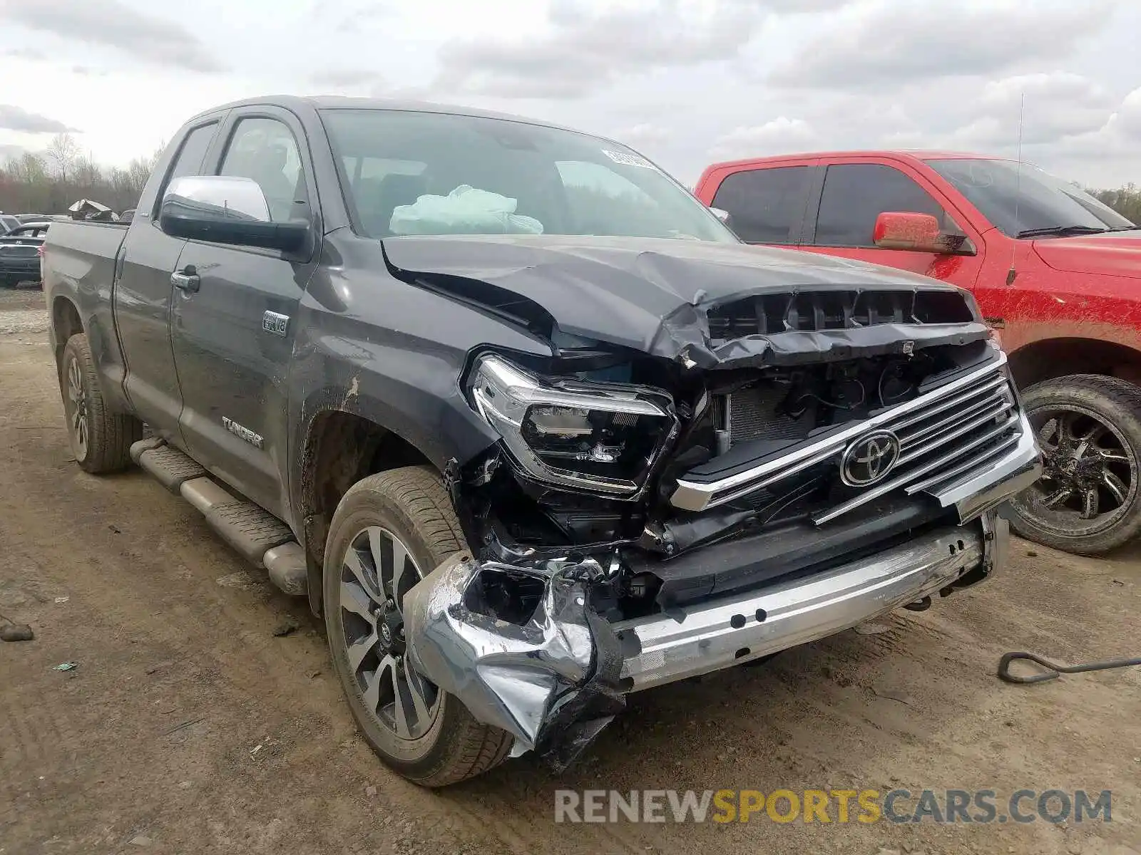 1 Photograph of a damaged car 5TFBY5F14LX907845 TOYOTA TUNDRA 2020