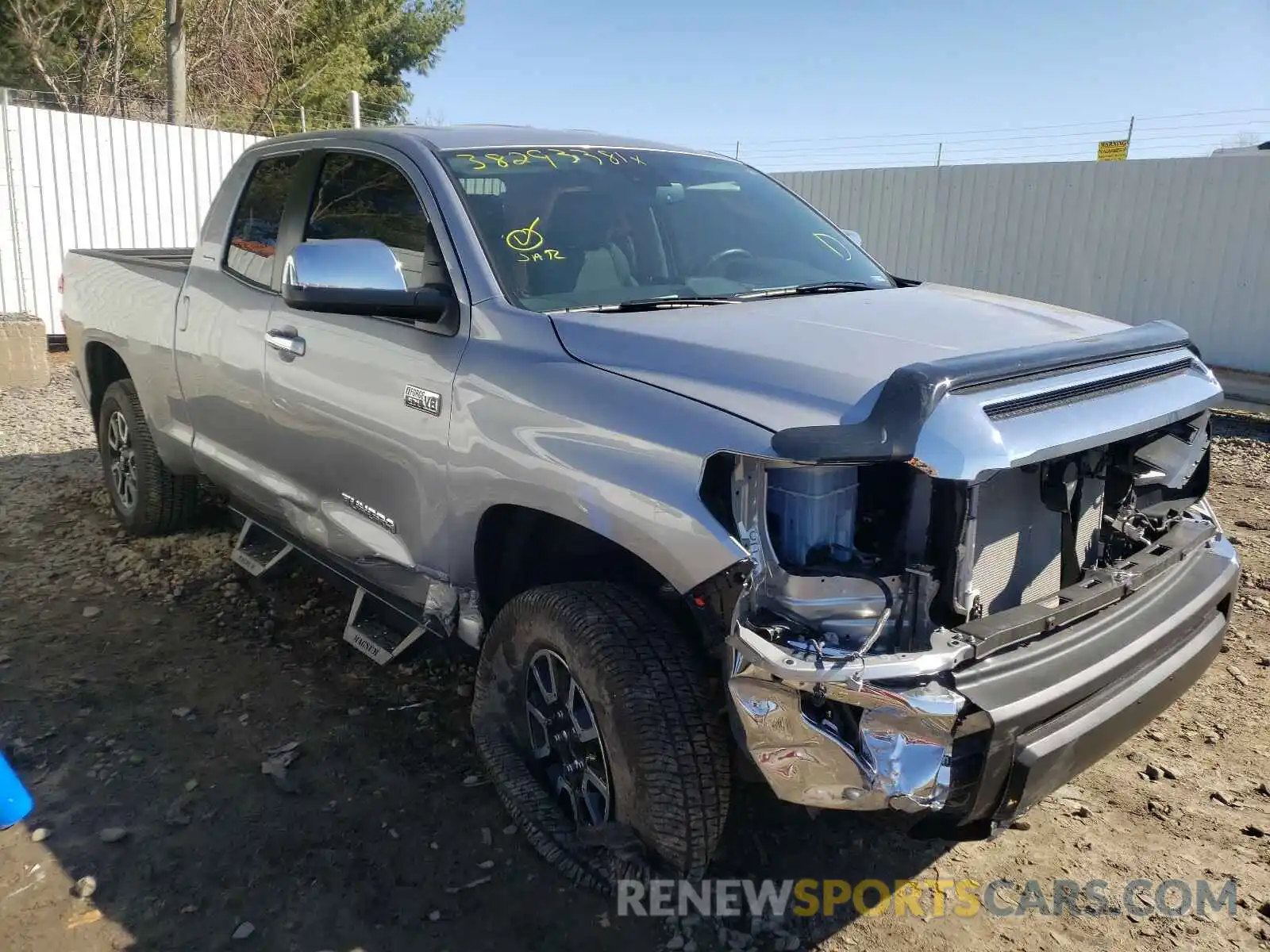 1 Photograph of a damaged car 5TFBY5F19LX881341 TOYOTA TUNDRA 2020