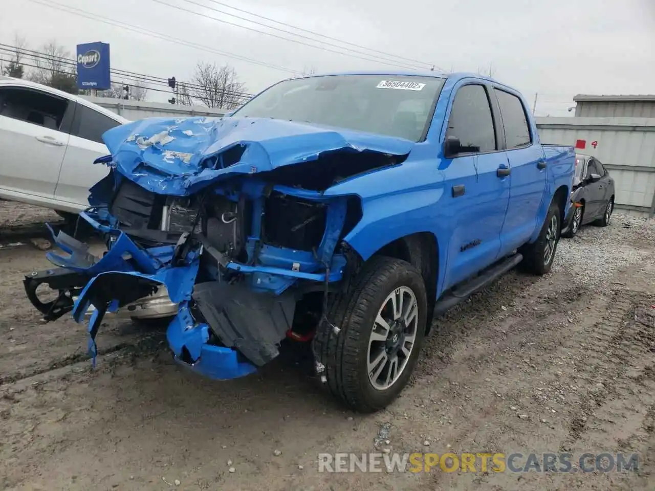 2 Photograph of a damaged car 5TFDY5F10LX880474 TOYOTA TUNDRA 2020