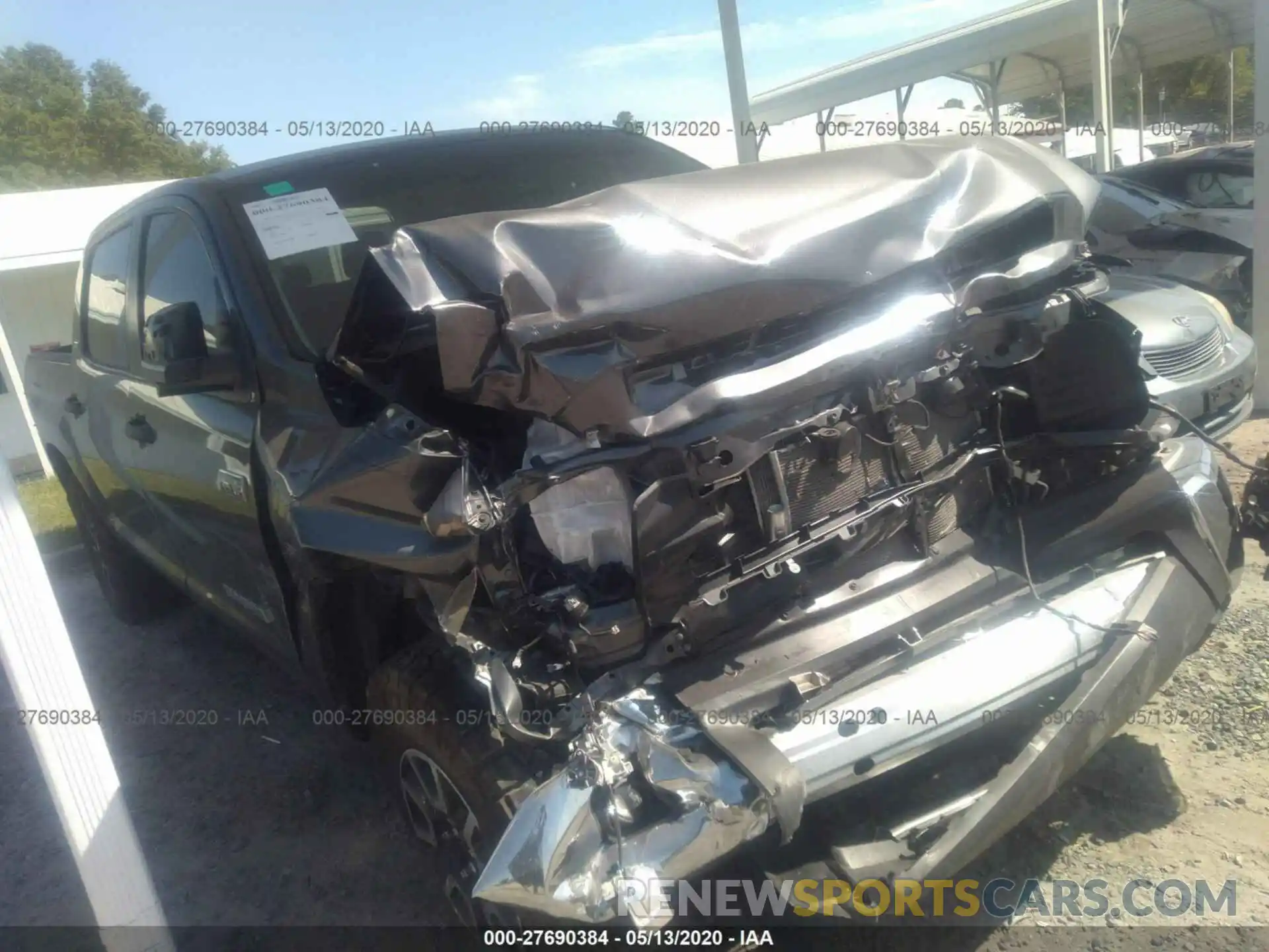 1 Photograph of a damaged car 5TFDY5F10LX885481 TOYOTA TUNDRA 2020